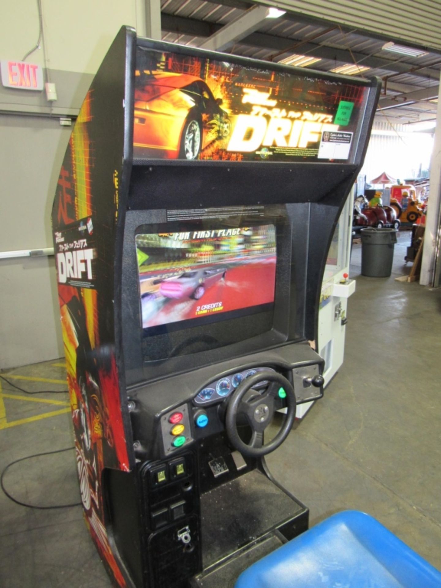 DRIFT FAST & FURIOUS SITDOWN DRIVER ARCADE GAME - Image 3 of 3