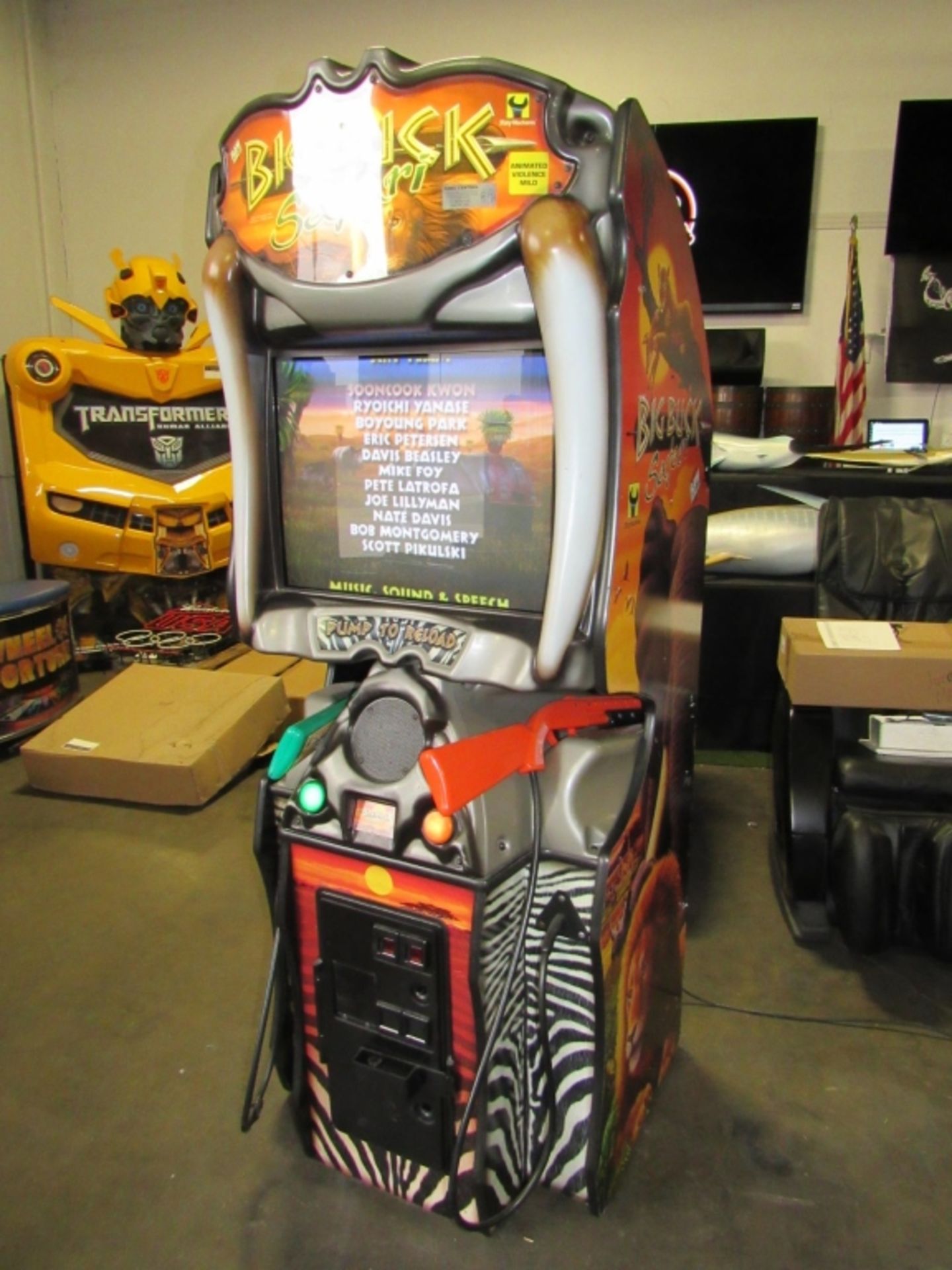 BIG BUCK SAFARI SHOOTER ARCADE GAME RAW THRILLS - Image 4 of 5