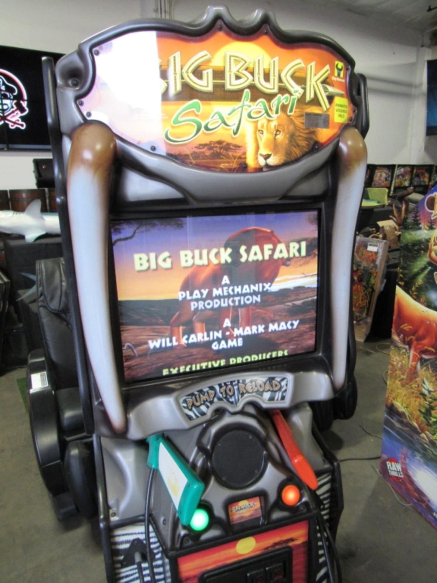 BIG BUCK SAFARI SHOOTER ARCADE GAME RAW THRILLS - Image 2 of 5