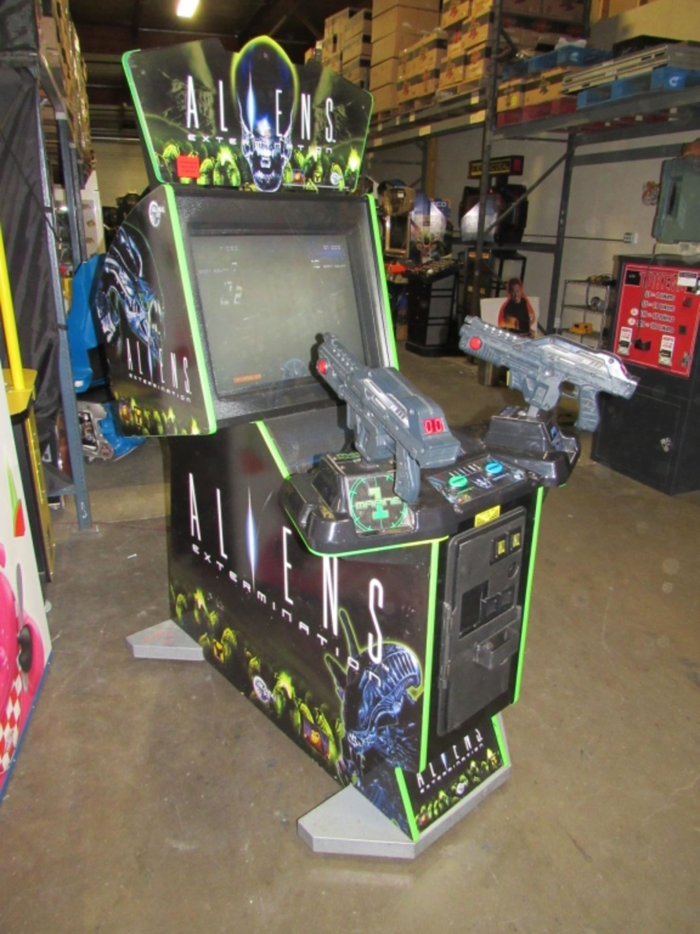 ALIENS EXTERMINATION FIXED GUN SHOOTER ARCADE GAME