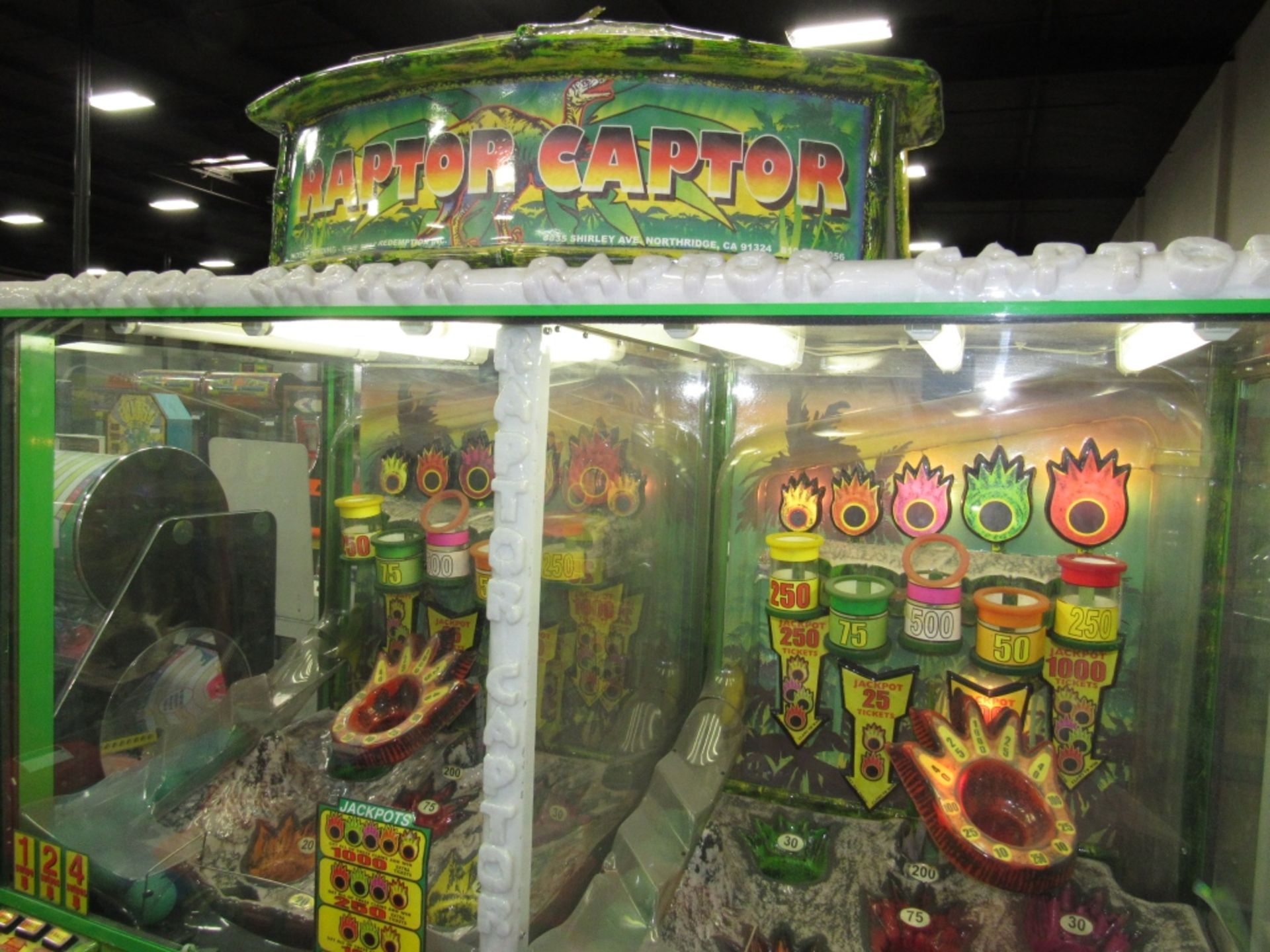 RAPTOR CAPTOR DUAL TICKET REDEMPTION GAME - Image 3 of 3