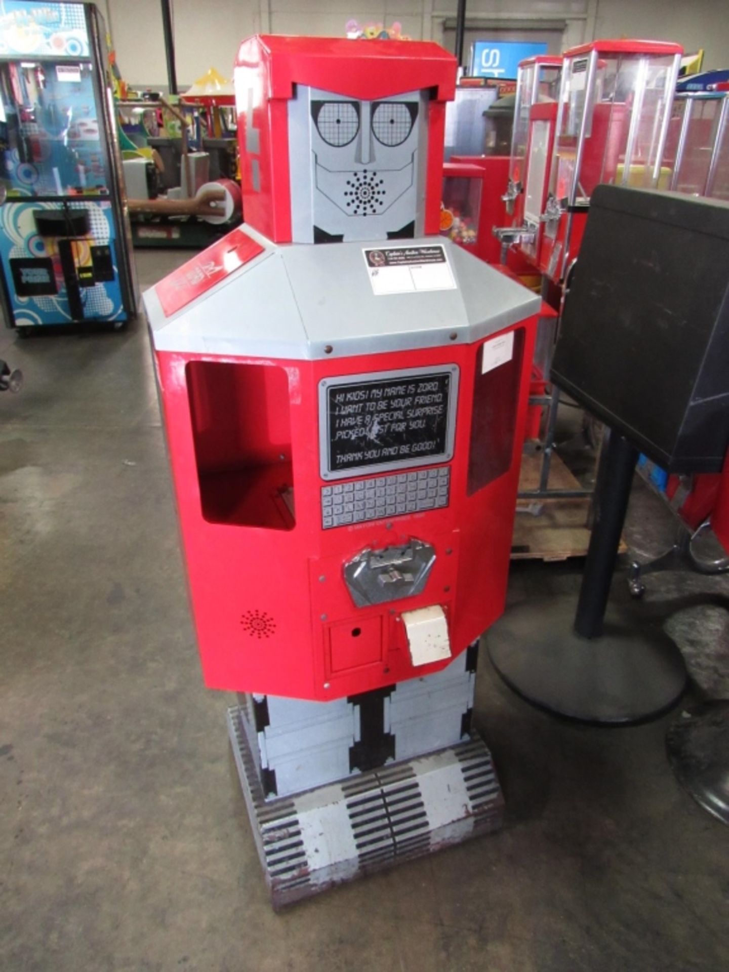 ZORD BULK VENDING CAPSULE CANDY MACHINE