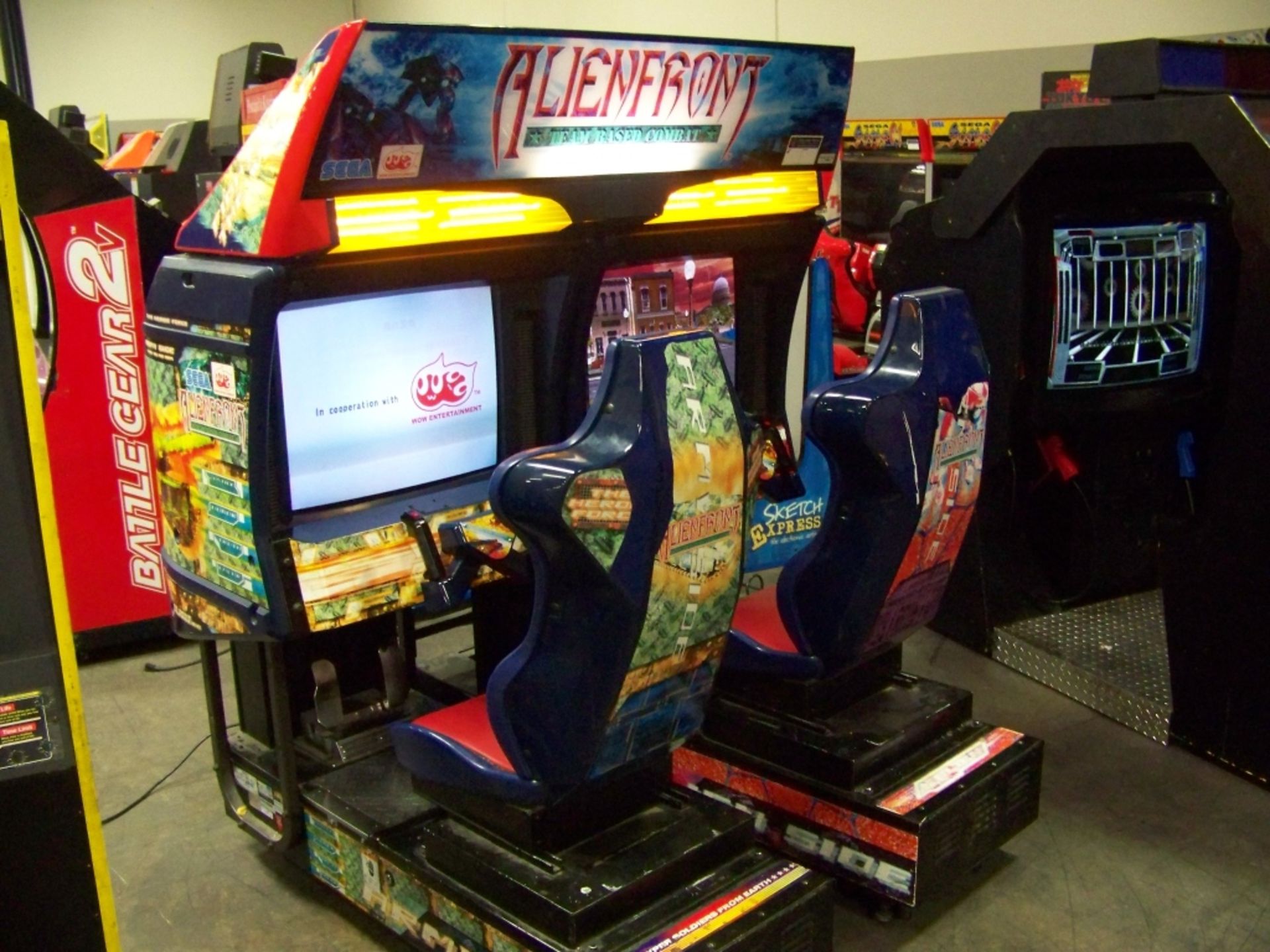 ALIEN FRONT TWIN SEGA ARCADE GAME CLEAN!! - Image 6 of 6