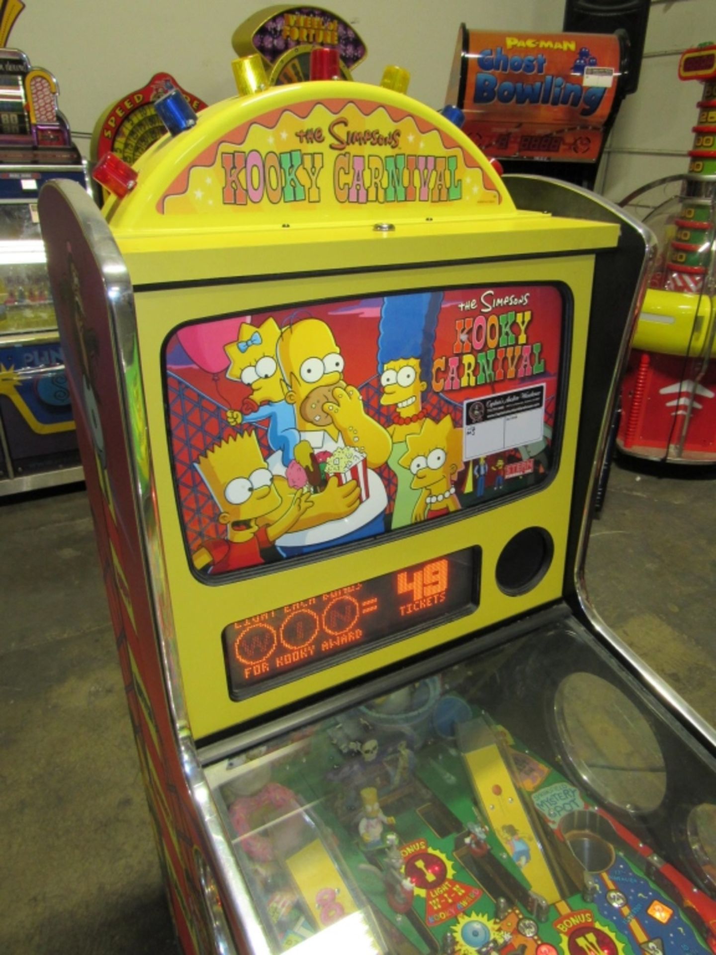 THE SIMPSONS KOOKY CARNIVAL TICKET REDEMPTION GAME - Image 2 of 6