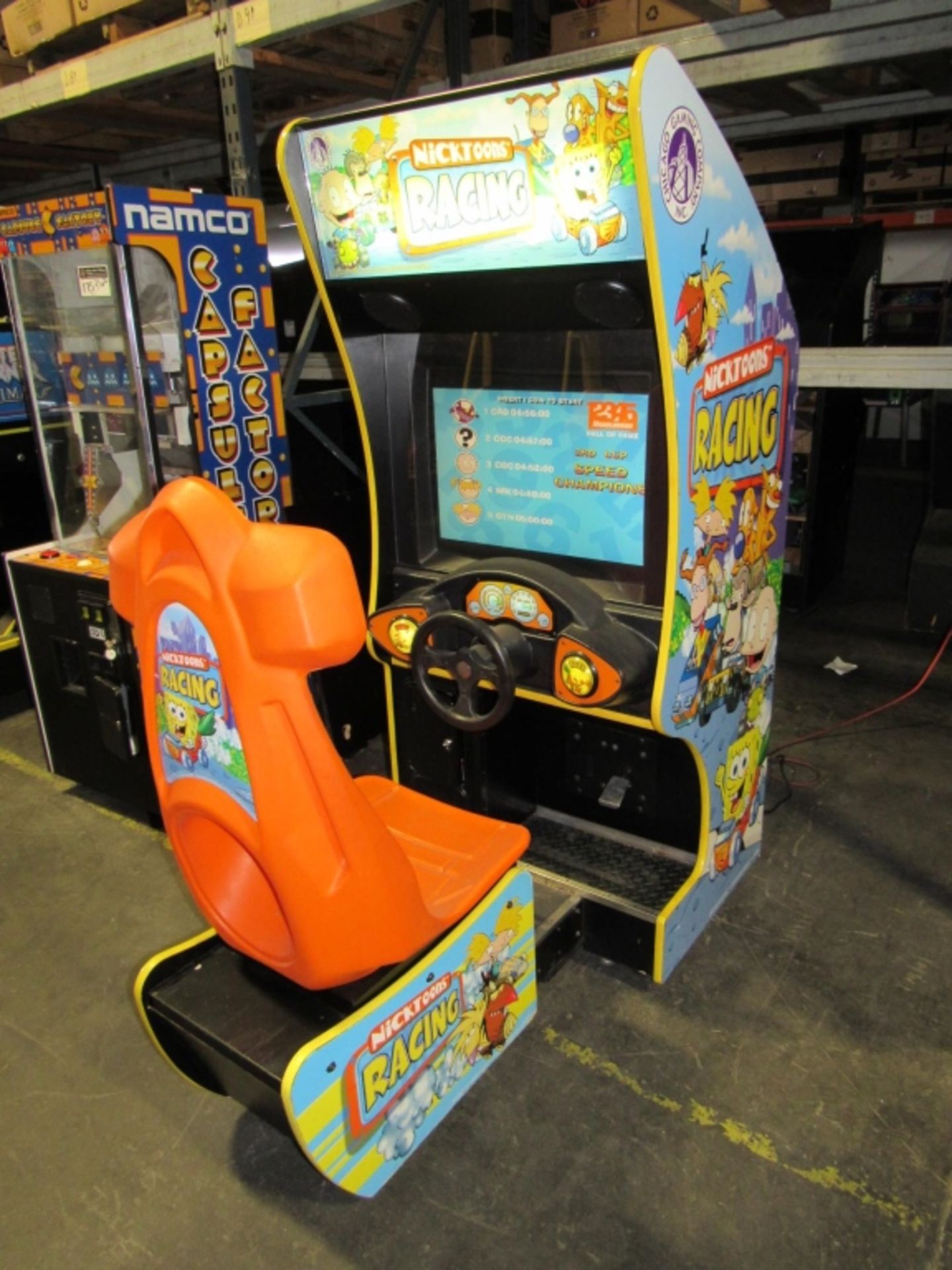 NICKTOONS RACING KIDS SITDOWN ARCADE GAME - Image 2 of 6