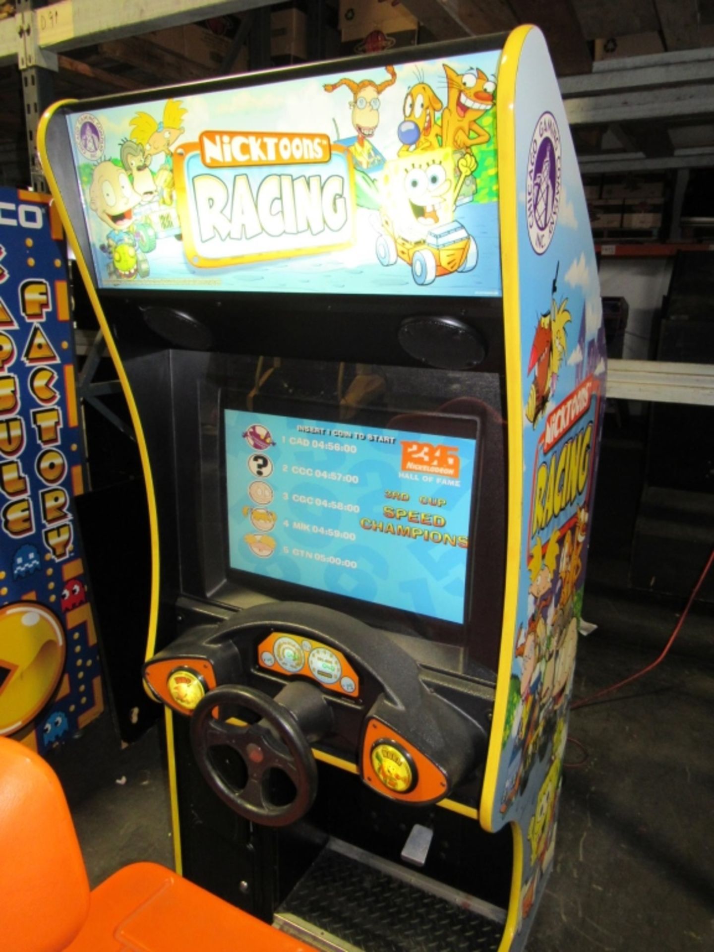 NICKTOONS RACING KIDS SITDOWN ARCADE GAME - Image 3 of 6