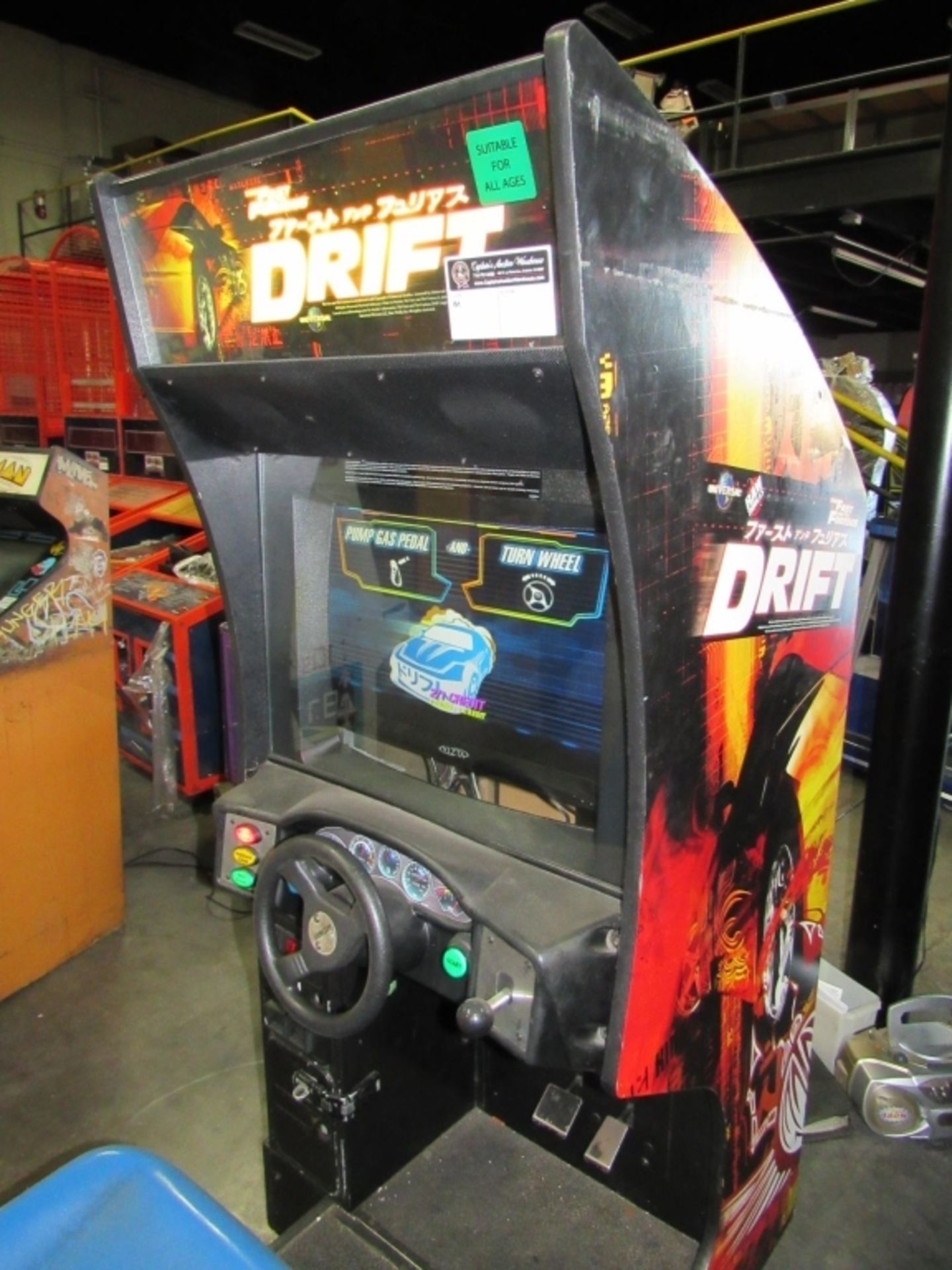 DRIFT FAST & FURIOUS RACING ARCADE GAME CONV.#1 - Image 3 of 4