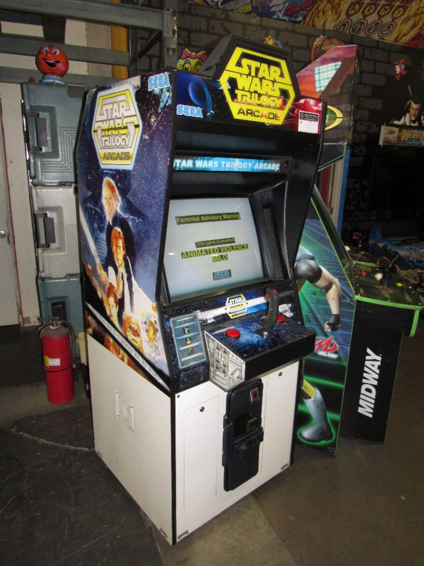 STAR WARS TRILOGY UPRIGHT ARCADE GAME SEGA