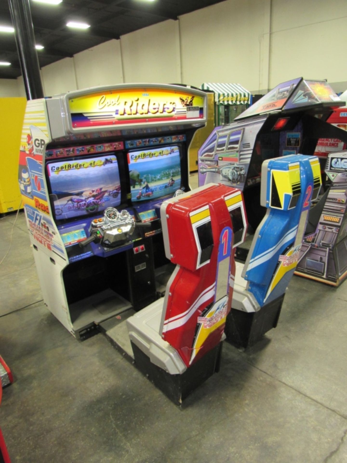 COOL RIDERS TWIN SITDOWN ARCADE GAME SEGA