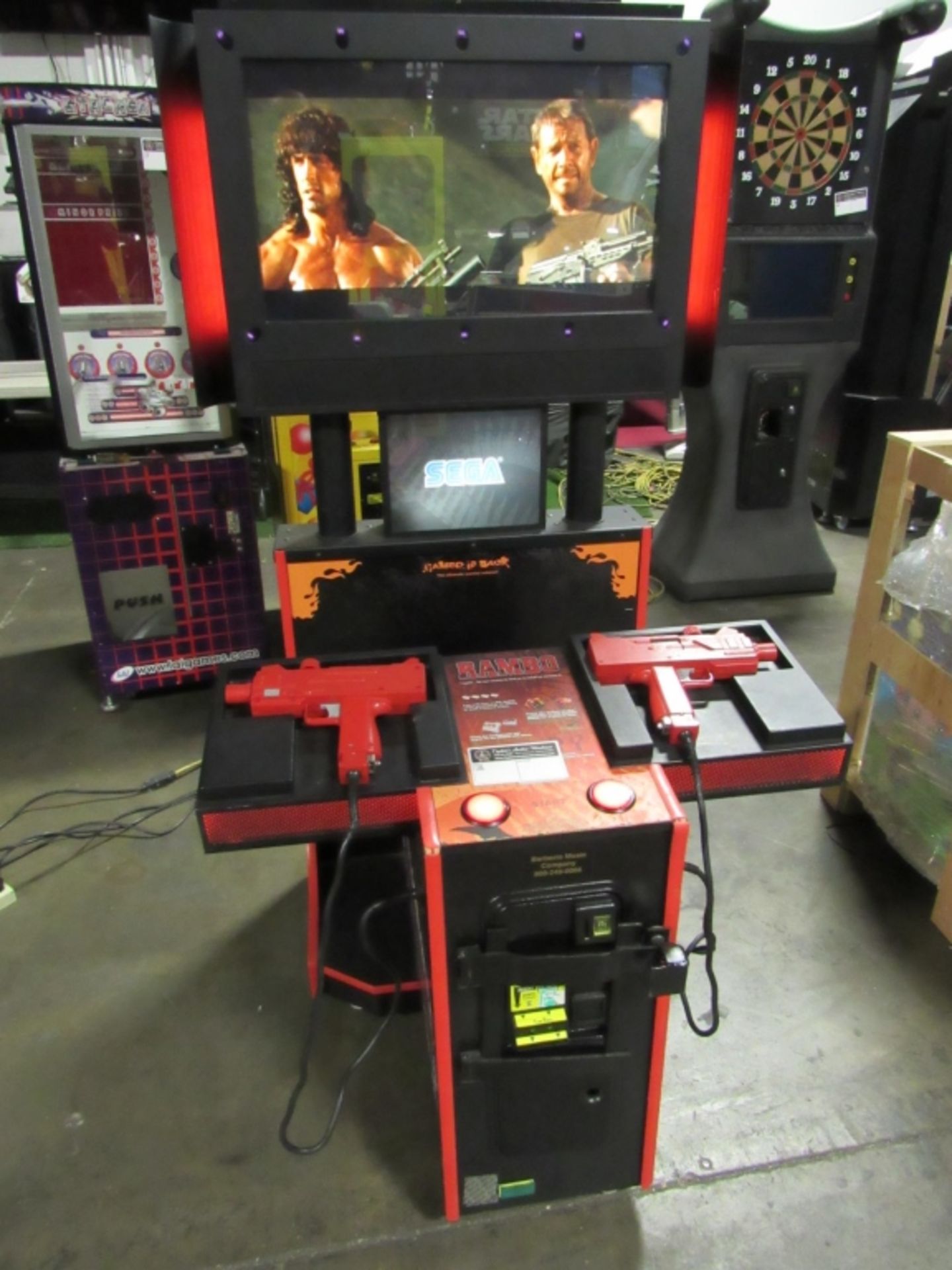 RAMBO UPRIGHT STANDARD SHOOTER ARCADE GAME SEGA - Image 4 of 9