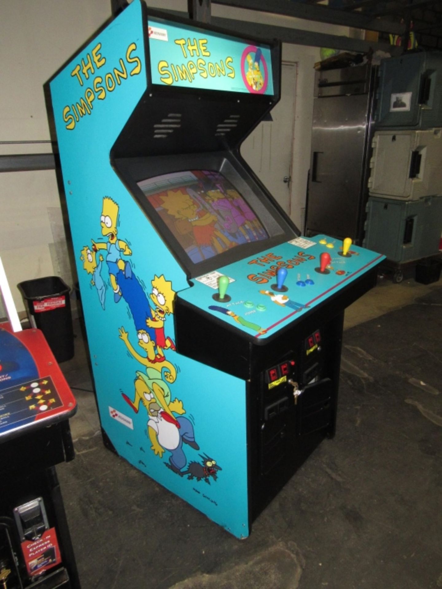 THE SIMPSONS 4 PLAYER ARCADE GAME KONAMI - Image 8 of 8