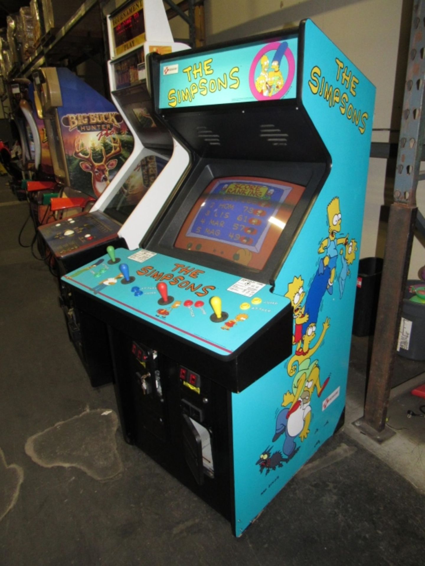 THE SIMPSONS 4 PLAYER ARCADE GAME KONAMI - Image 2 of 8