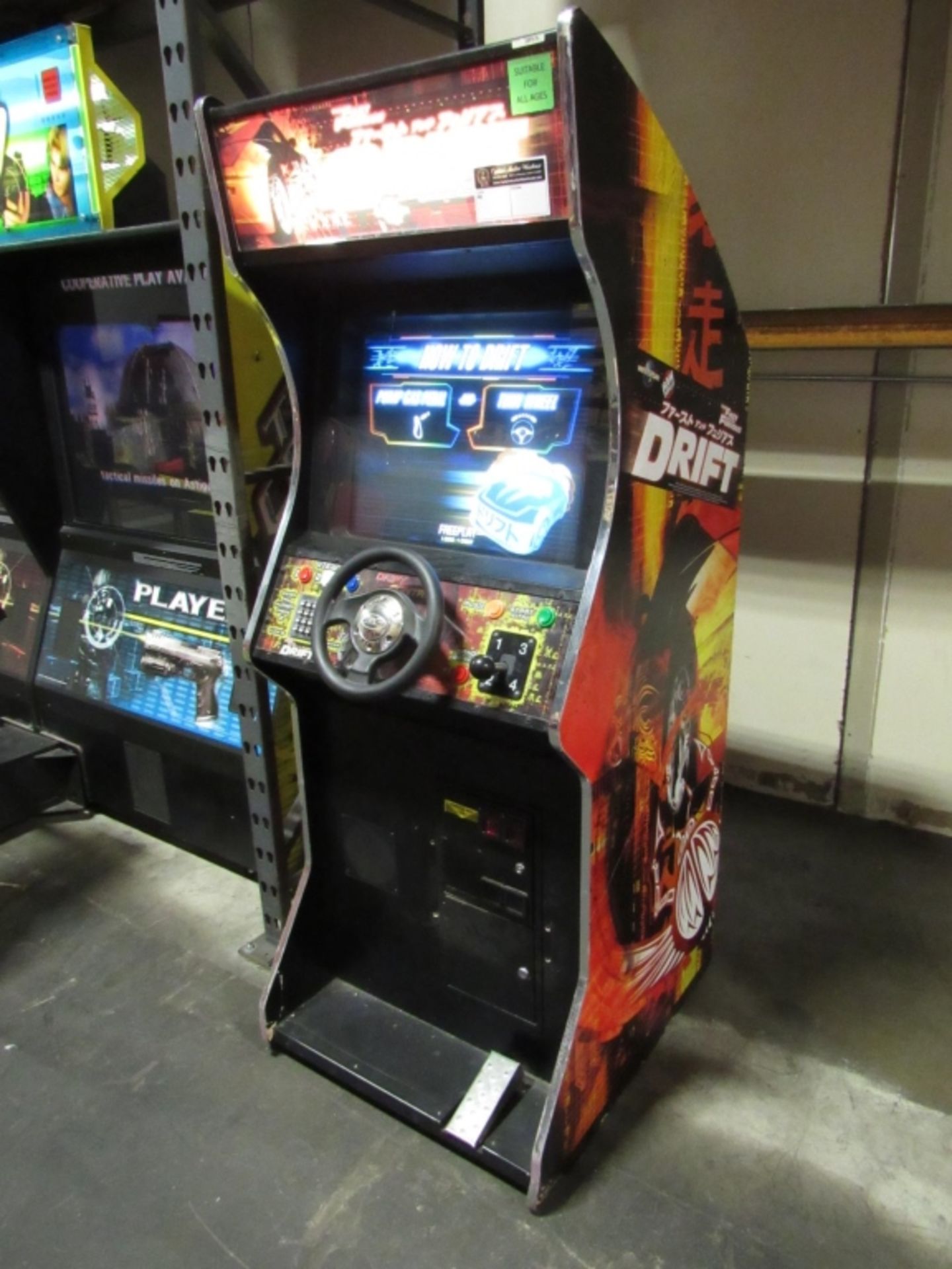 DRIFT FAST & FURIOUS UPRIGHT ARCADE GAME - Image 5 of 5