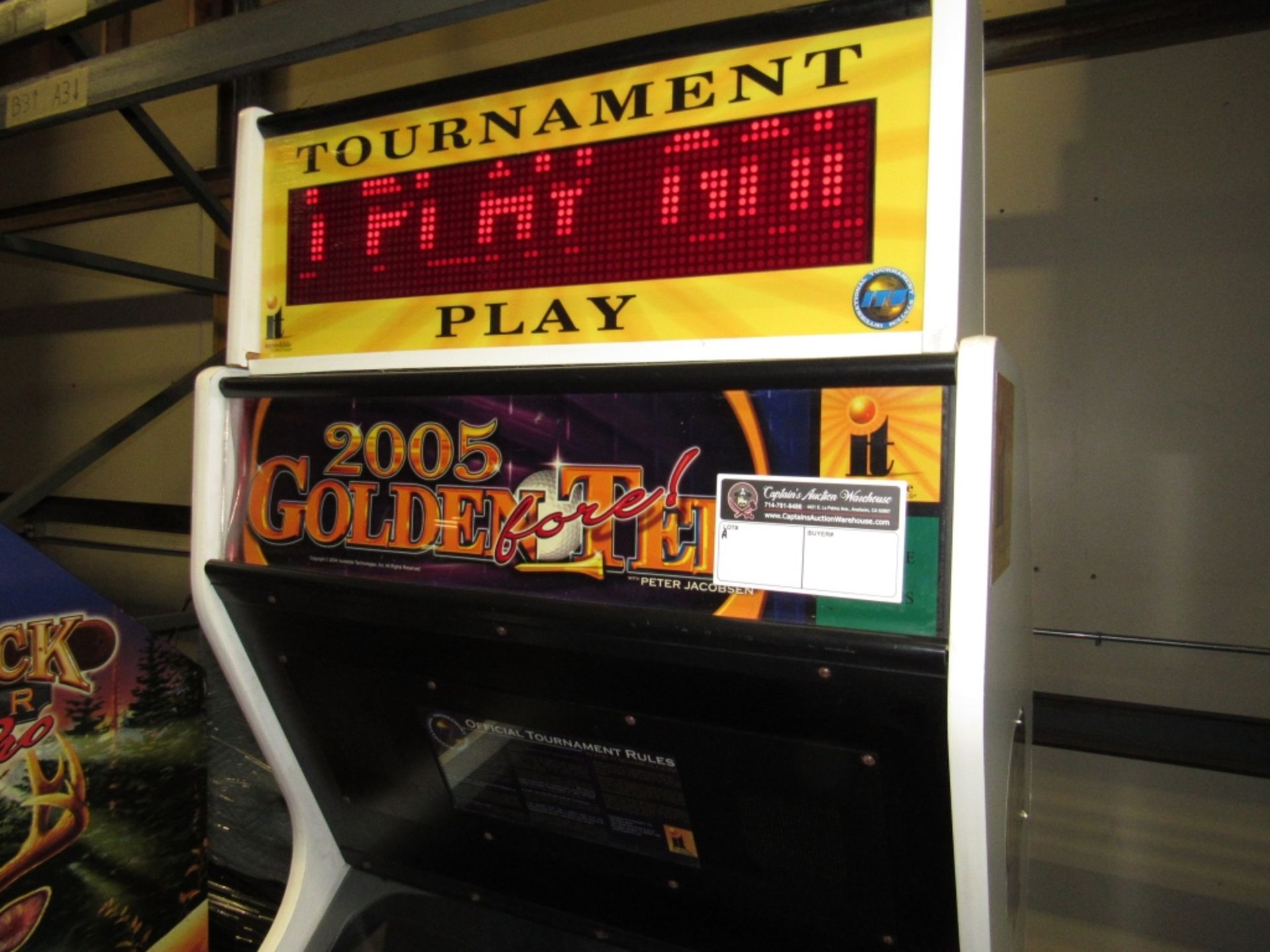 GOLDEN TEE FORE! 2005 GOLF SPORTS ARCADE GAME - Image 5 of 6