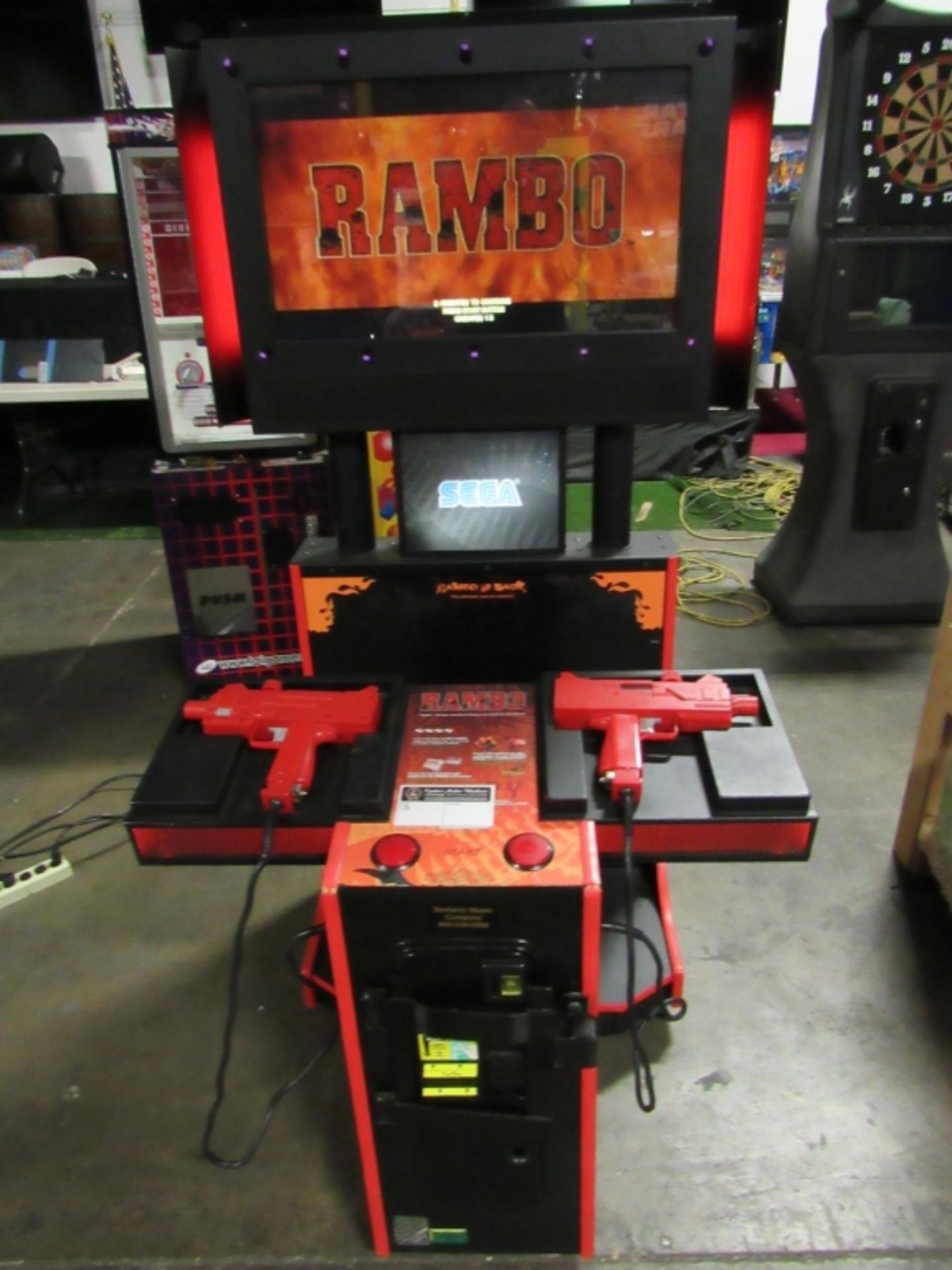RAMBO UPRIGHT STANDARD SHOOTER ARCADE GAME SEGA - Image 3 of 9