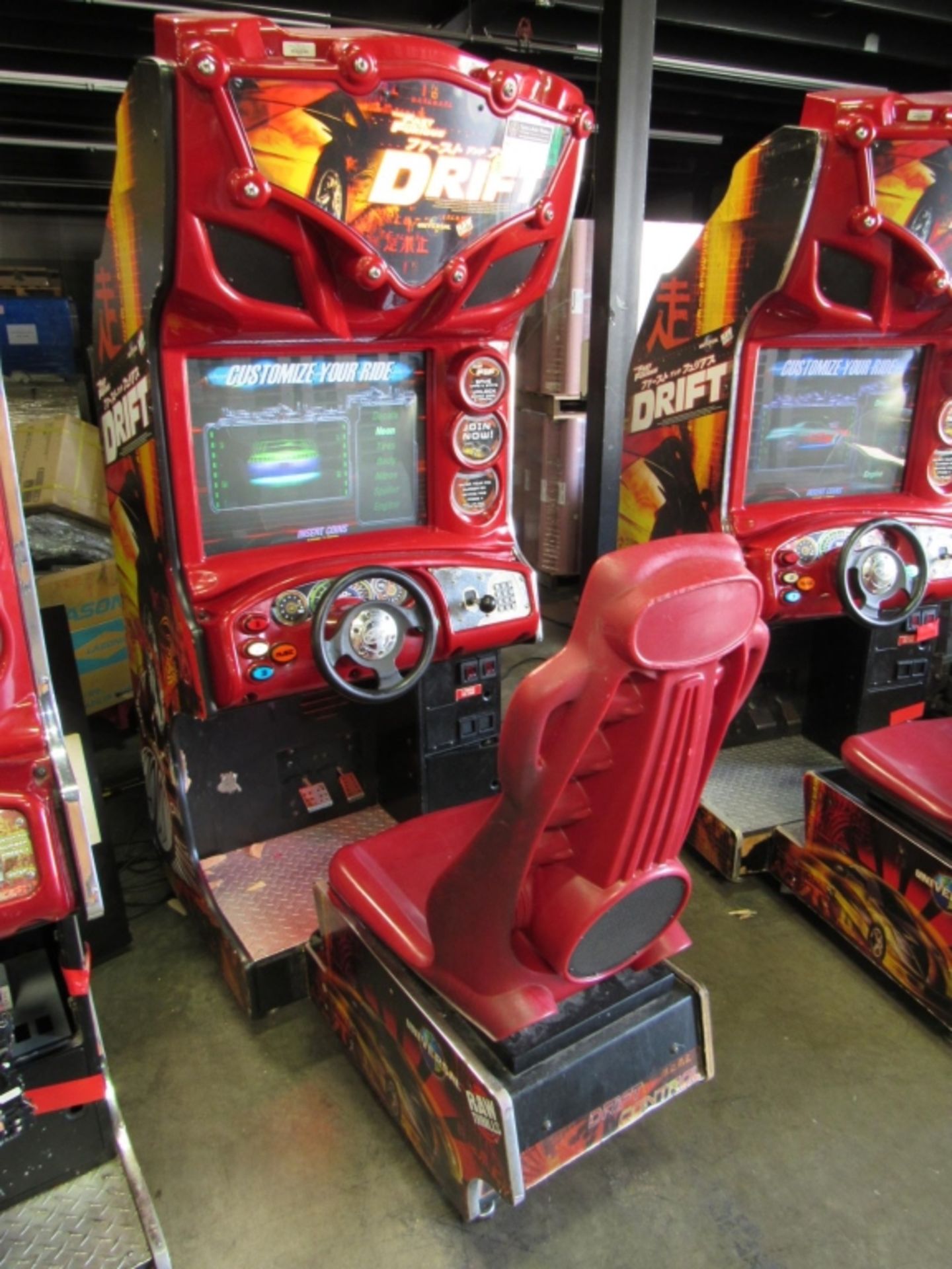 DRIFT F&F DEDICATED RED CAB RACING ARCADE GAME #3