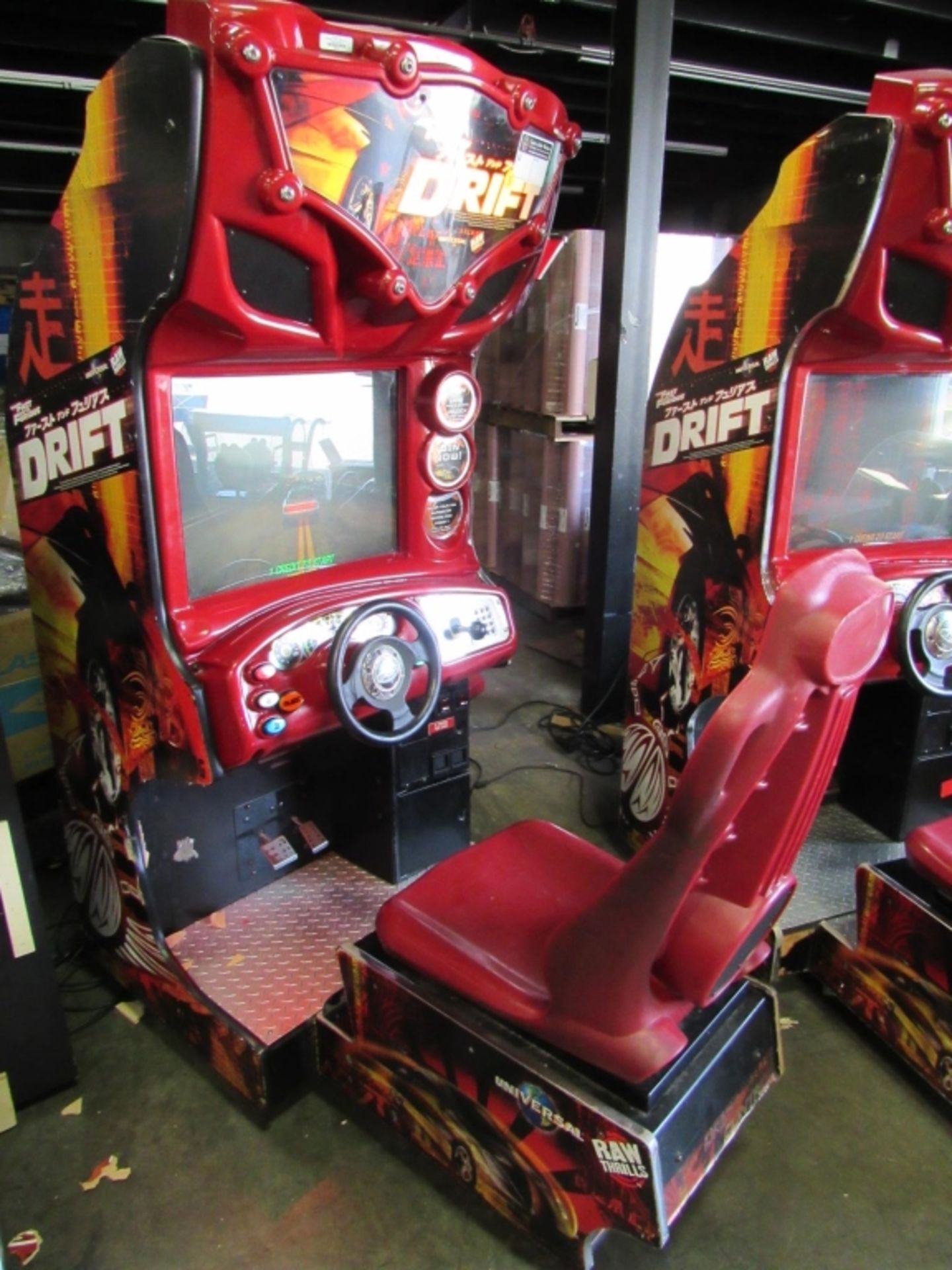 DRIFT F&F DEDICATED RED CAB RACING ARCADE GAME #3 - Image 2 of 7