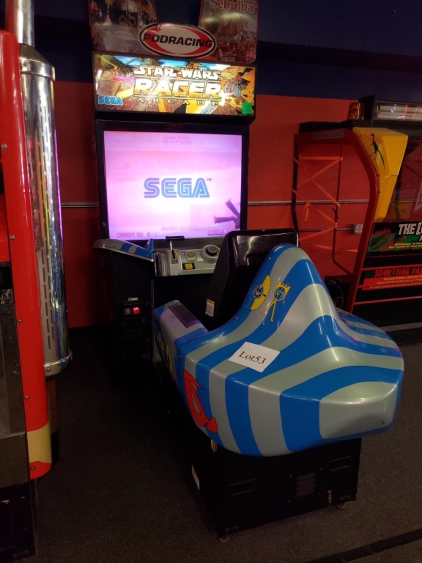 STAR WARS POD RACER ARCADE GAME SEGA