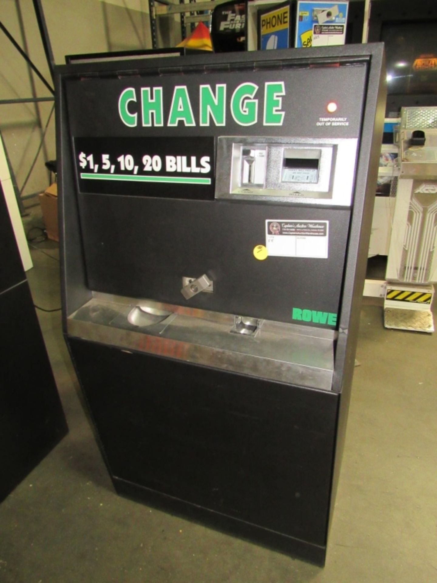 ROWE BC3500 DOLLAR CHANGER MACHINE #1