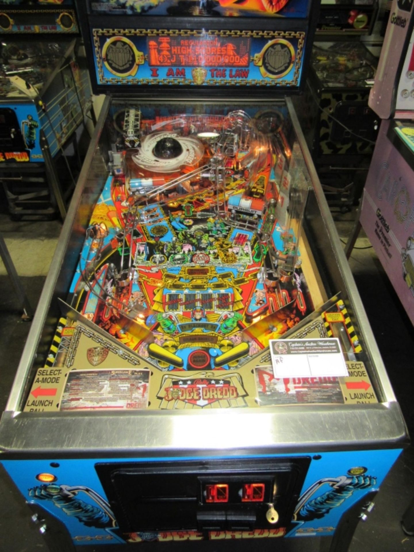 JUDGE DREDD WIDE PINBALL MACHINE BALLY 1993 - Image 6 of 9