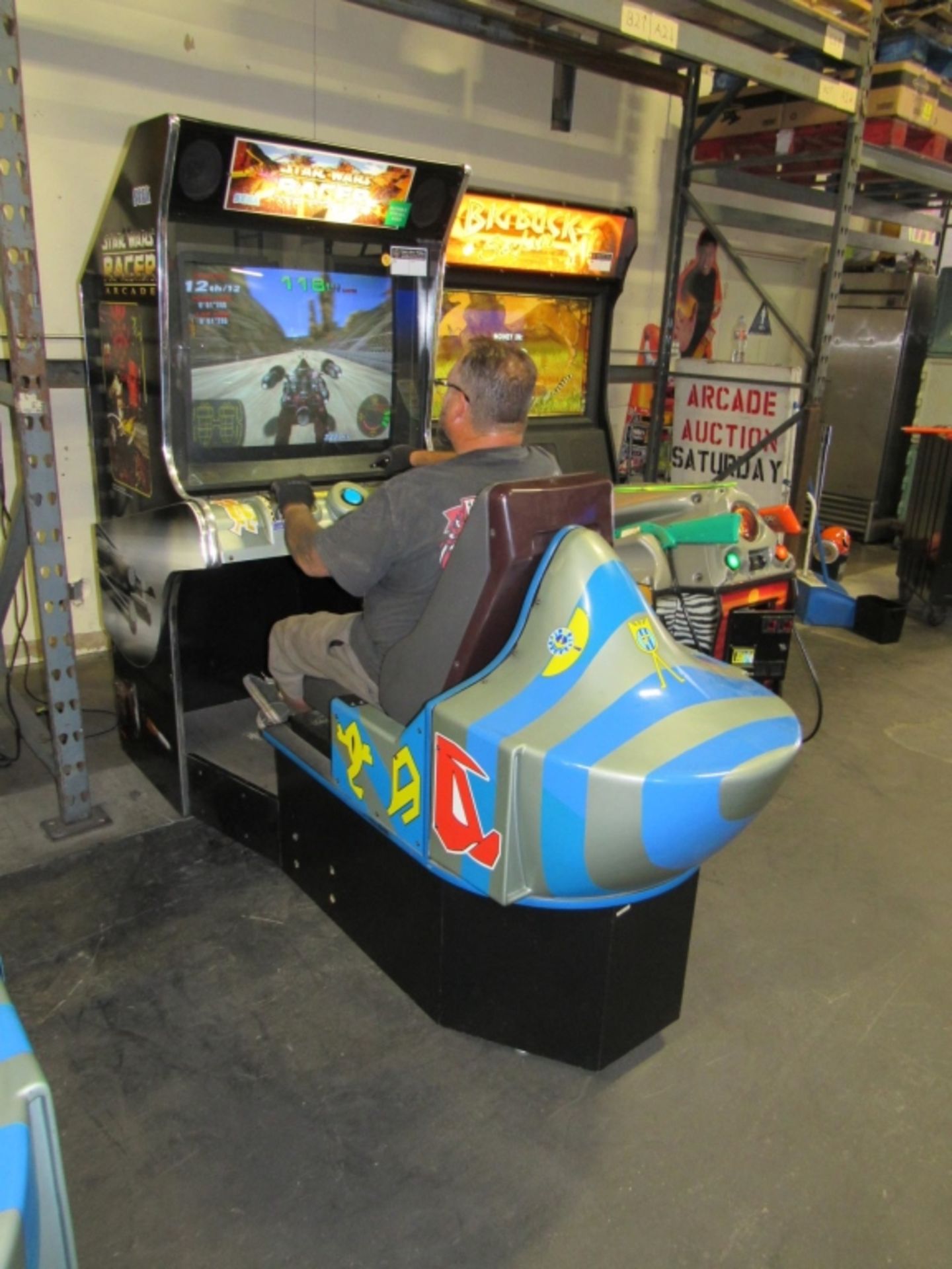 STAR WARS POD RACER DX 33" SEGA ARCADE GAME #2