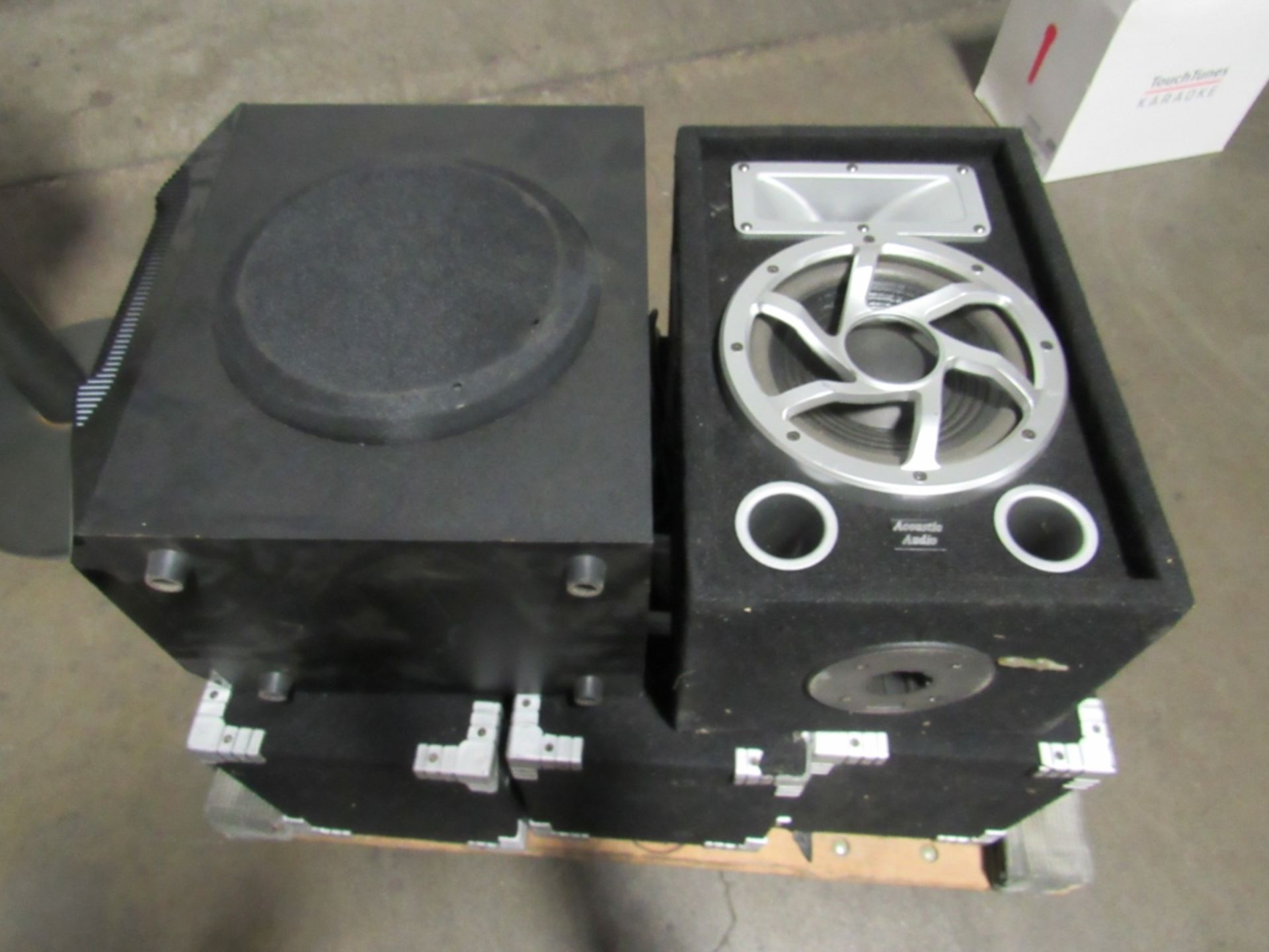 1 LOT / 4 SPEAKERS & POWER SUB WOOF SPEAKERS - Image 2 of 2