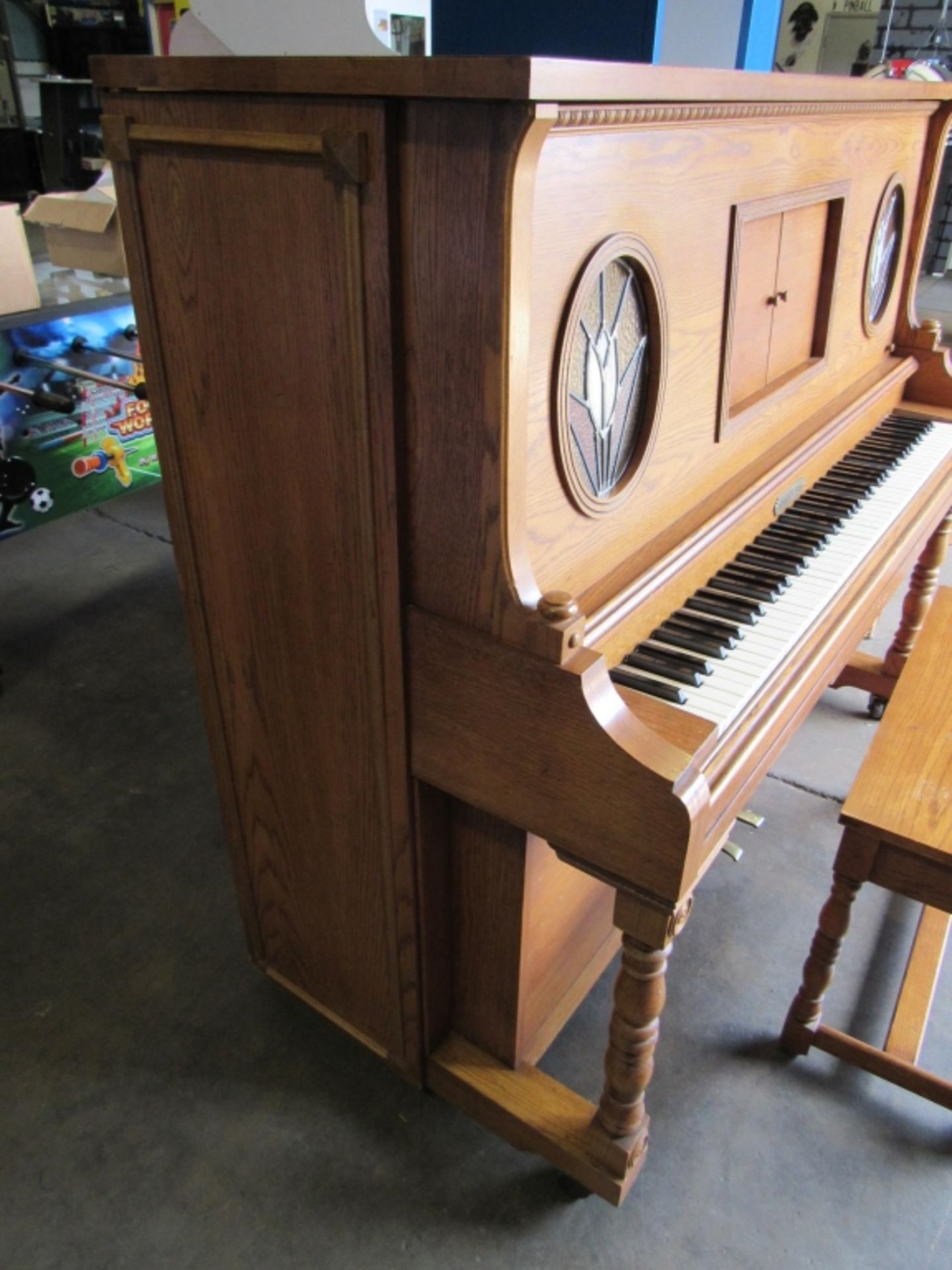 SCHAFER & SONS PLAYER PIANO W/ MUSIC L@@K!!! - Image 4 of 10