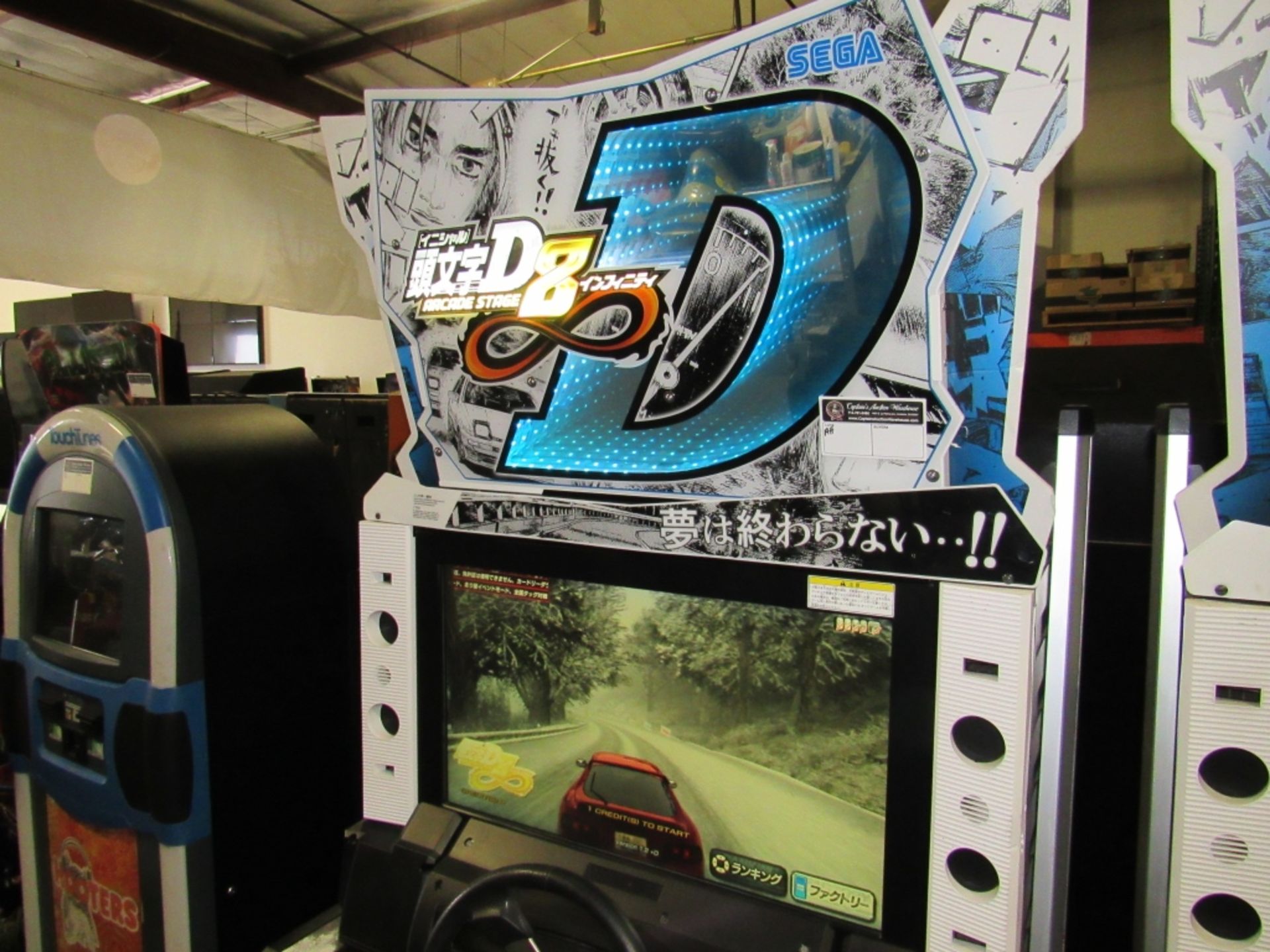 INITIAL D8 SITDOWN RACING ARCADE GAME SEGA L@@K!!! - Image 6 of 6