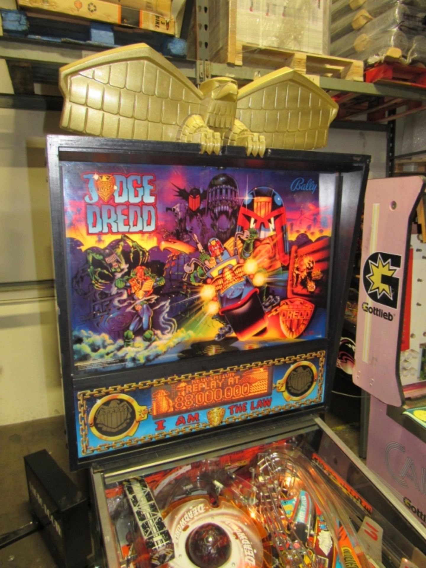 JUDGE DREDD WIDE PINBALL MACHINE BALLY 1993 - Image 7 of 9