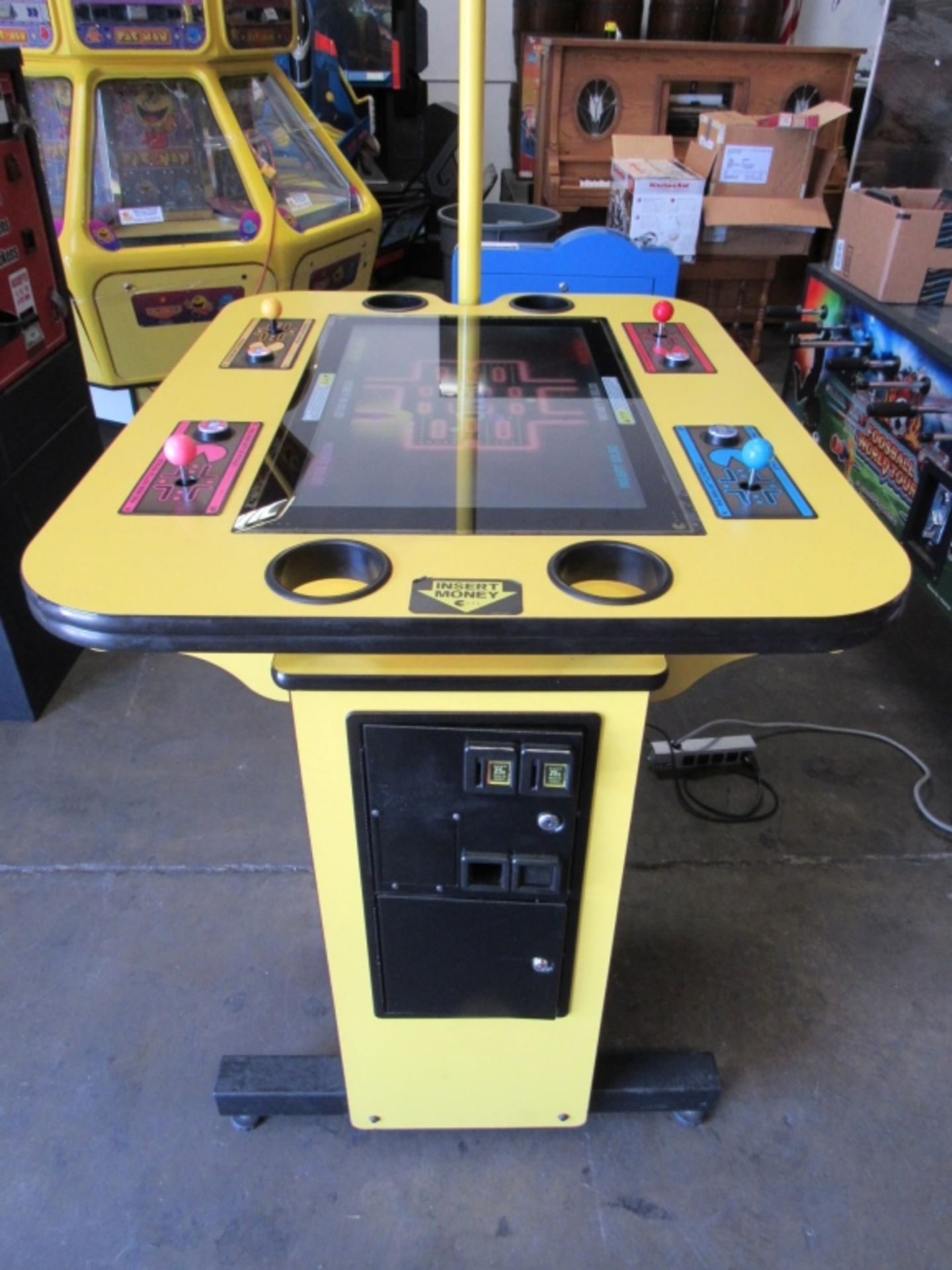 PACMAN BATTLE ROYALE 4 PLAYER TABLE ARCADE GAME - Image 11 of 11