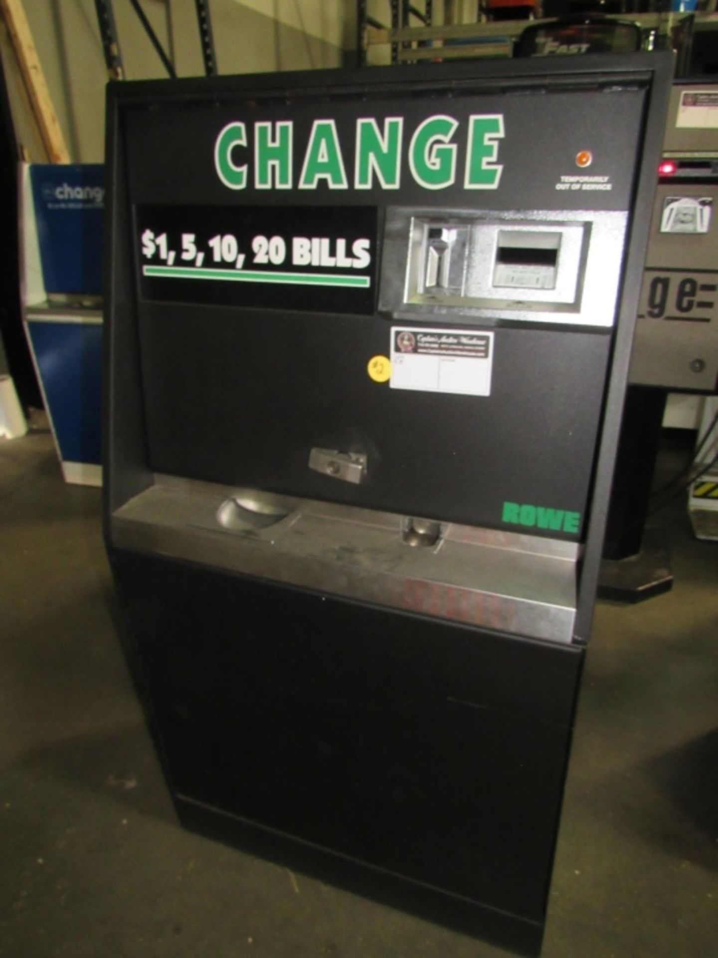 ROWE BC3500 DOLLAR CHANGER MACHINE #2