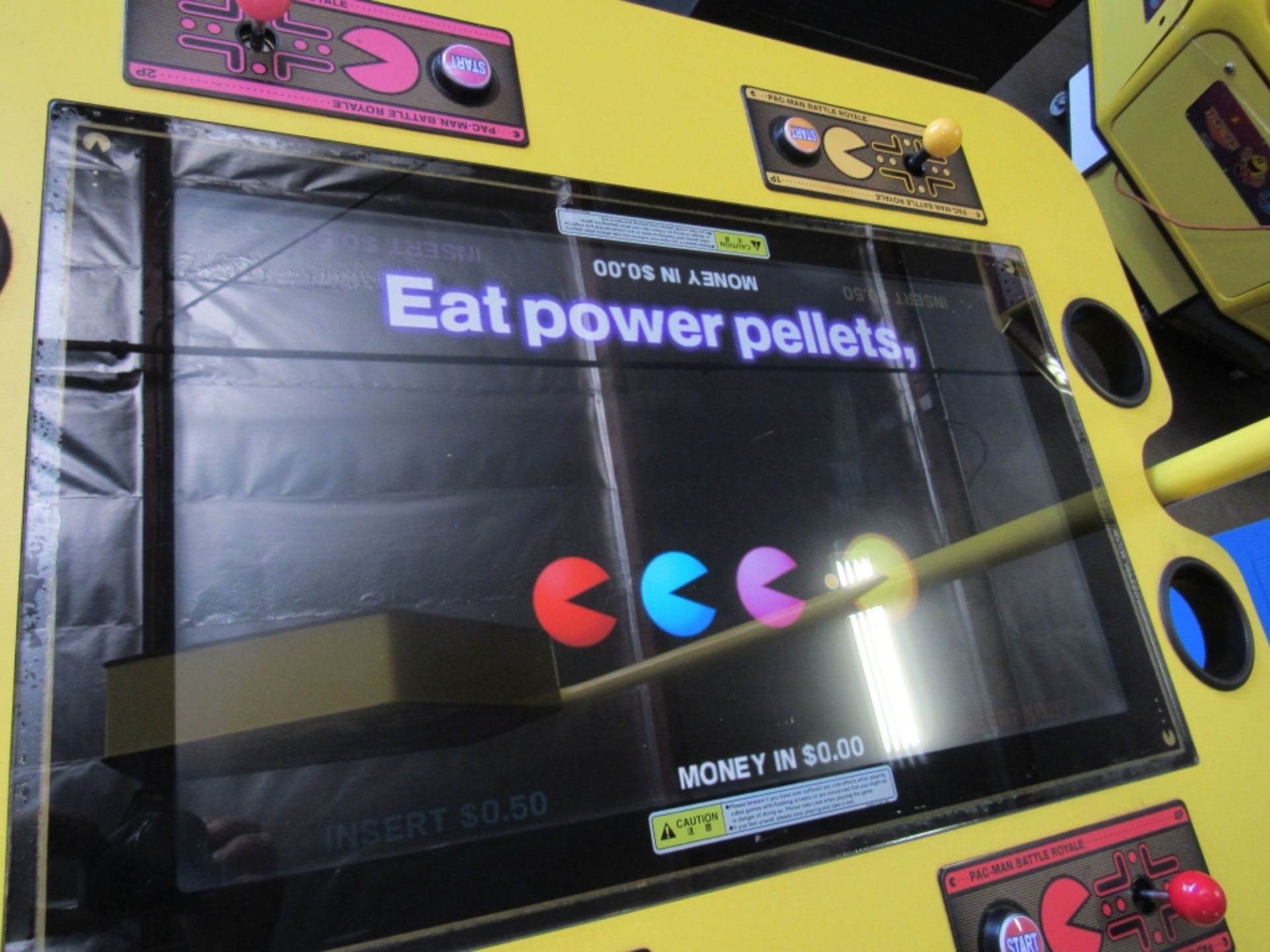 PACMAN BATTLE ROYALE 4 PLAYER TABLE ARCADE GAME - Image 5 of 11