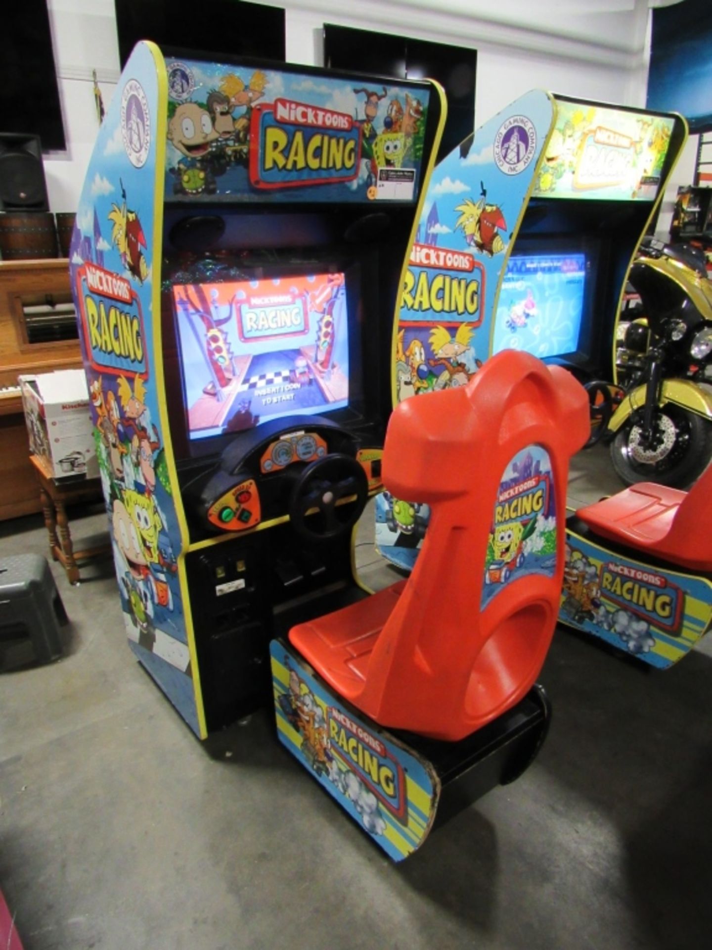 NICKTOONS RACING SITDOWN KIDS ARCADE GAME #2