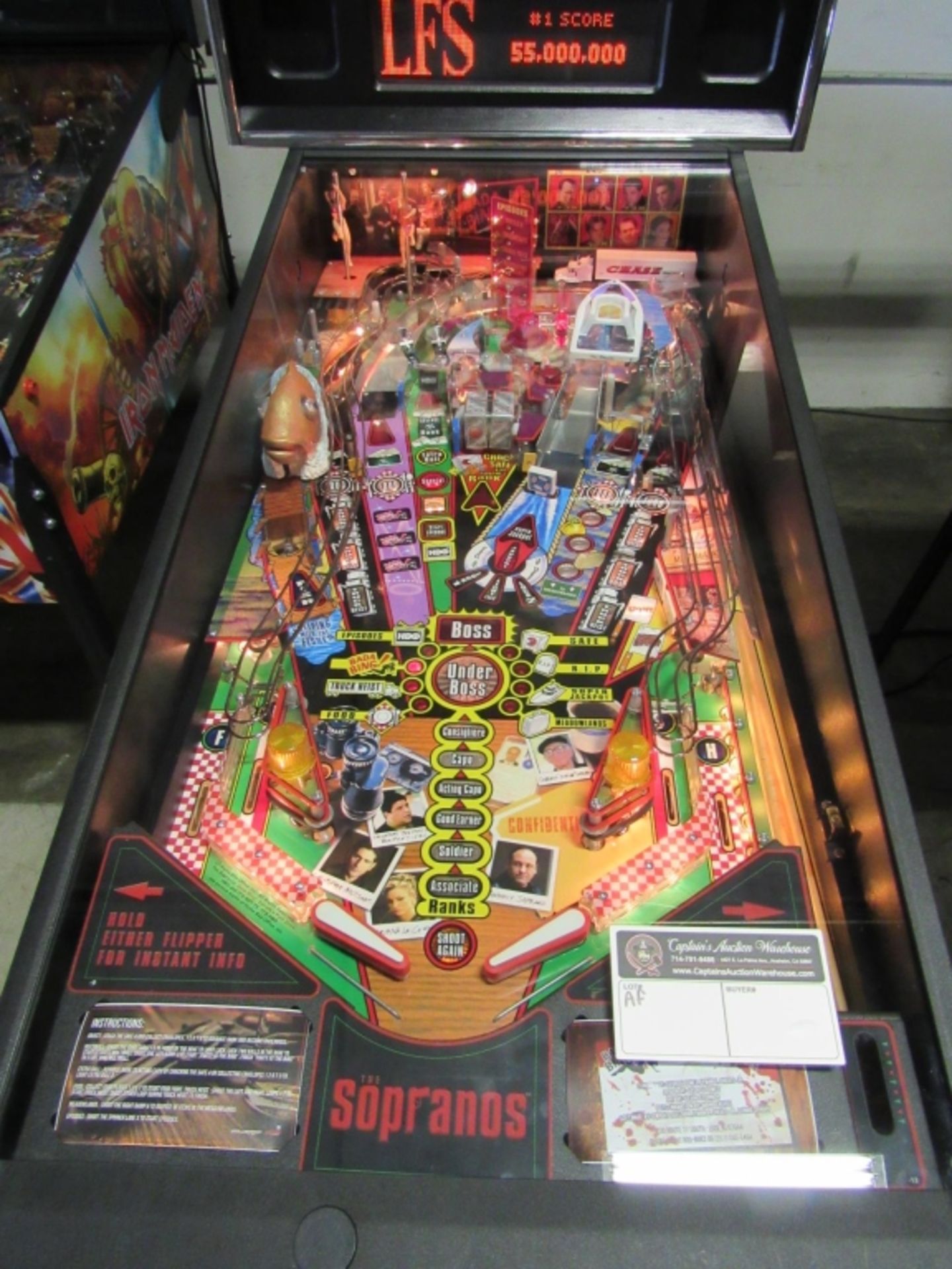 THE SOPRANO'S PINBALL MACHINE HUO STERN INC. - Image 7 of 10