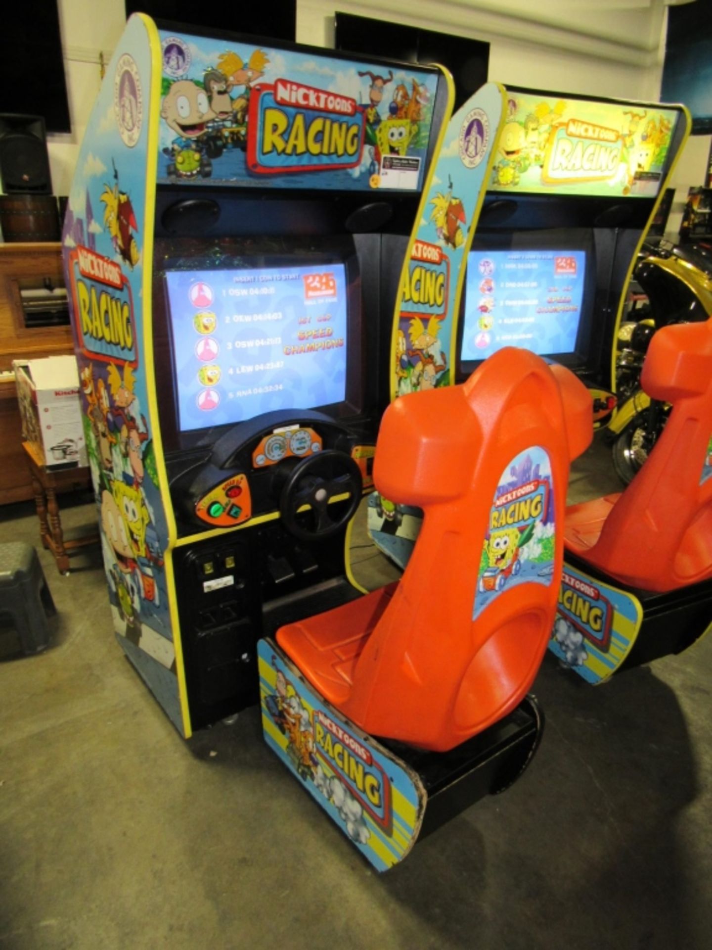 NICKTOONS RACING SITDOWN KIDS ARCADE GAME #2 - Image 5 of 5