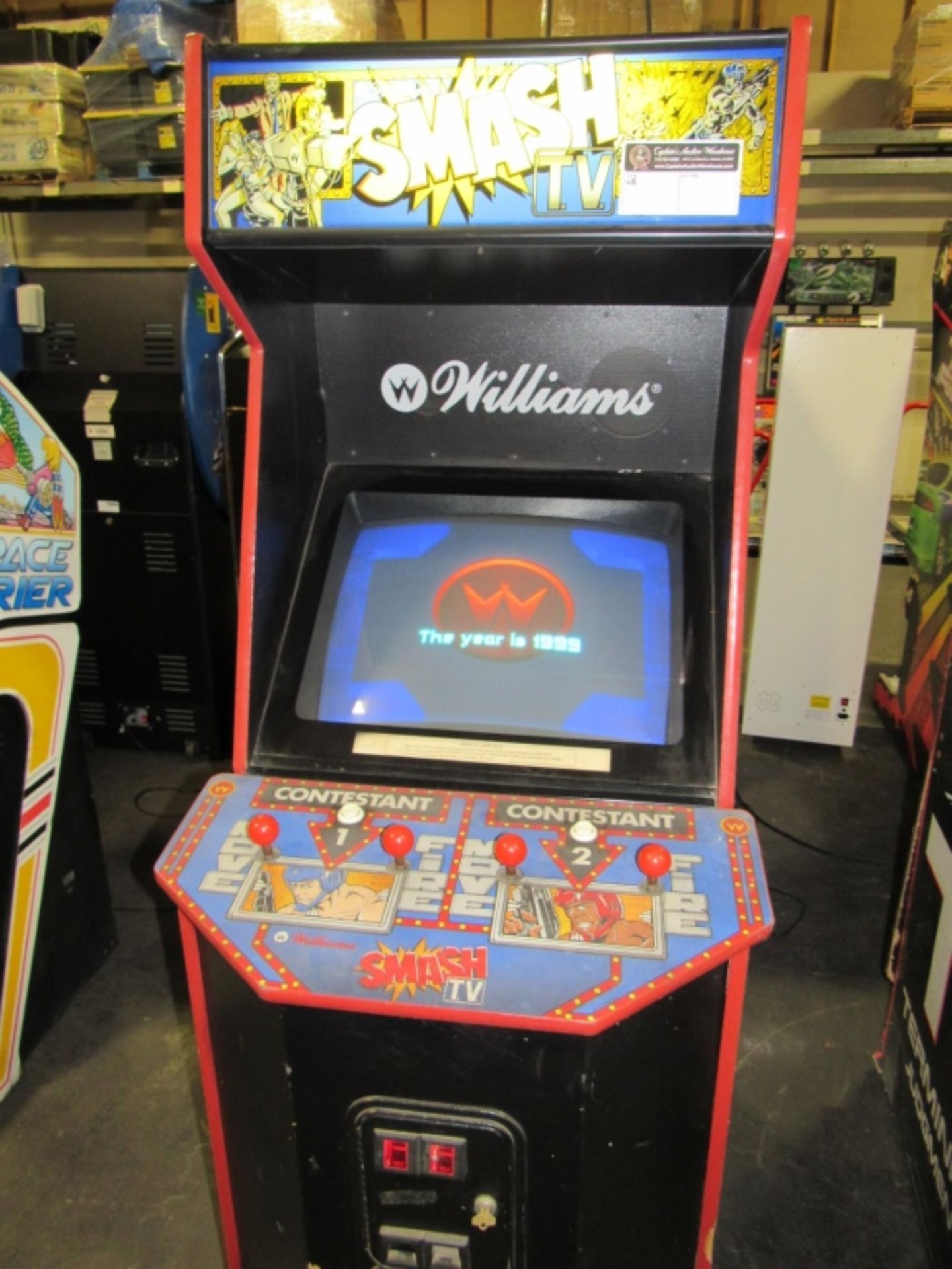 SMASH TV MIDWAY CLASSIC UPRIGHT ARCADE GAME - Image 2 of 4
