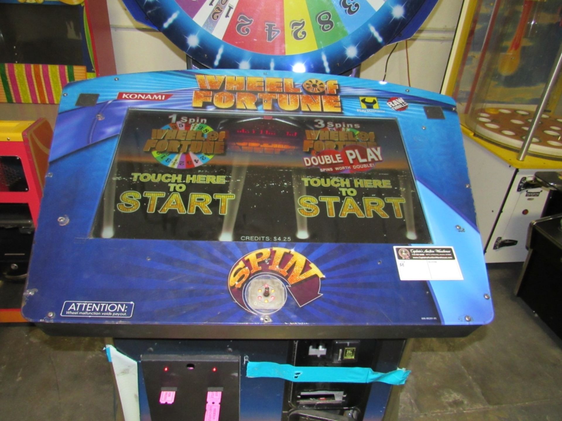 WHEEL OF FORTUNE DELUXE RAW THRILLS ARCADE GAME - Image 6 of 6