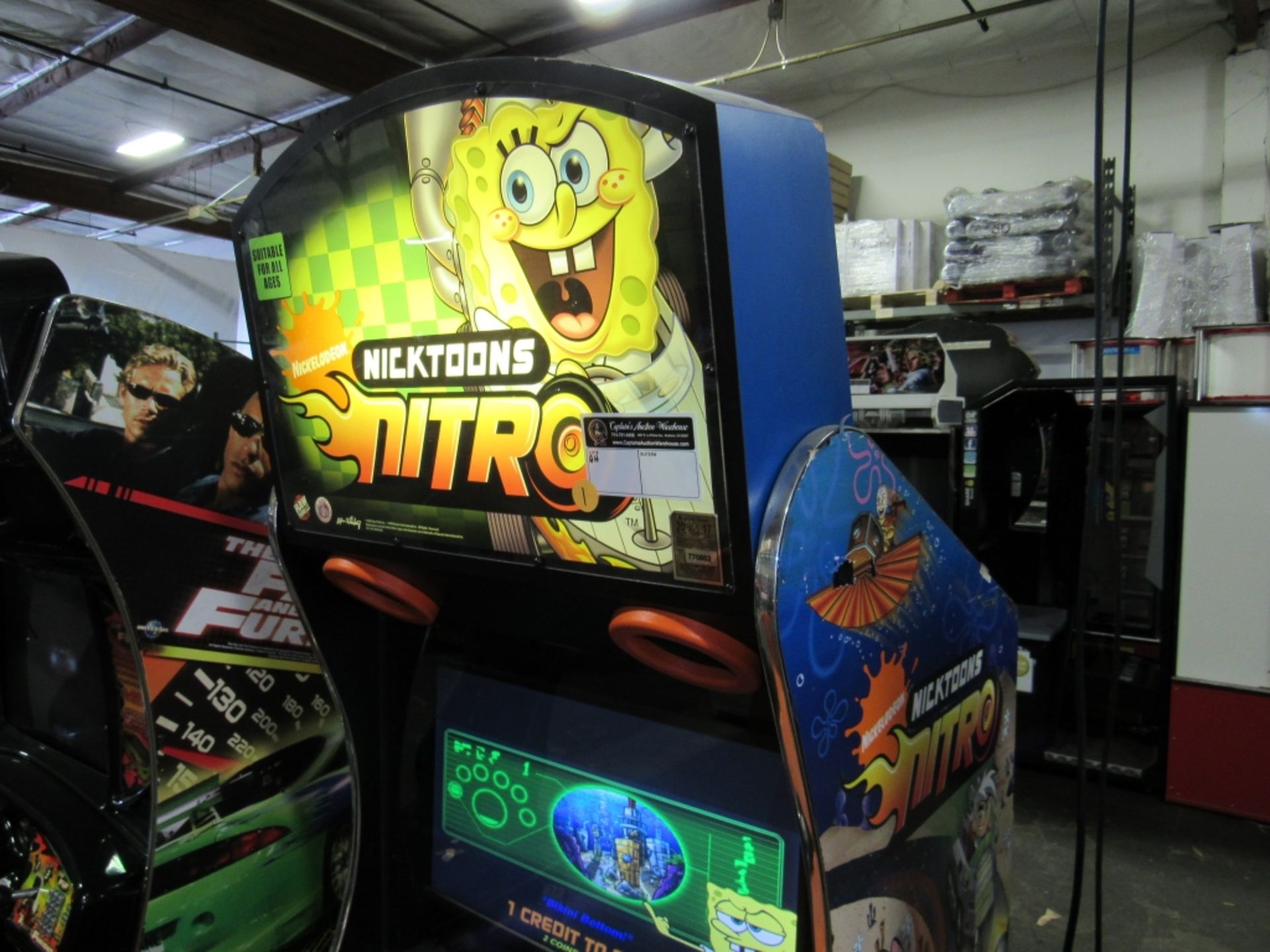 NICKTOONS NITRO LCD RACING ARCADE GAME #1 - Image 5 of 6