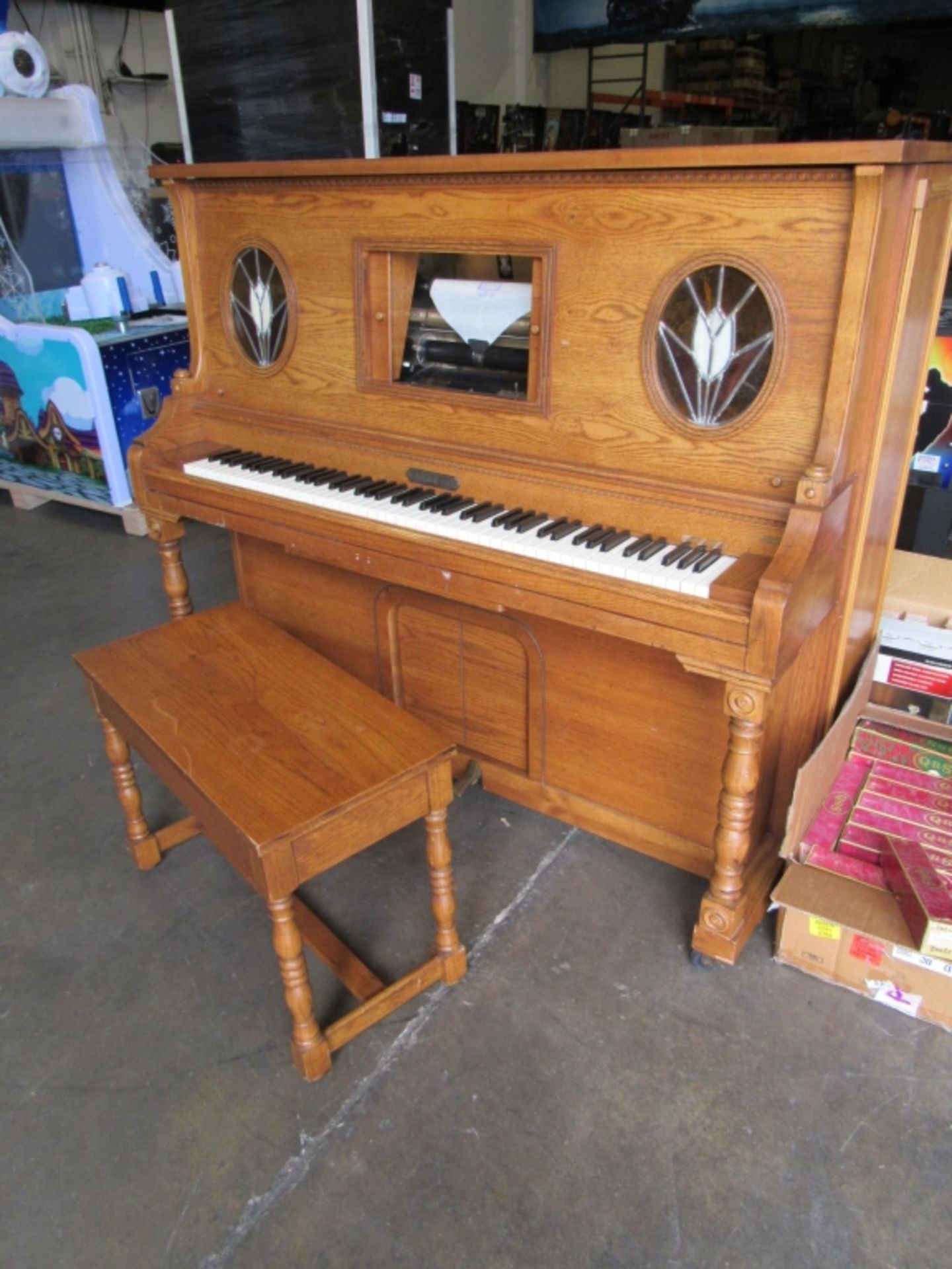 SCHAFER & SONS PLAYER PIANO W/ MUSIC L@@K!!!