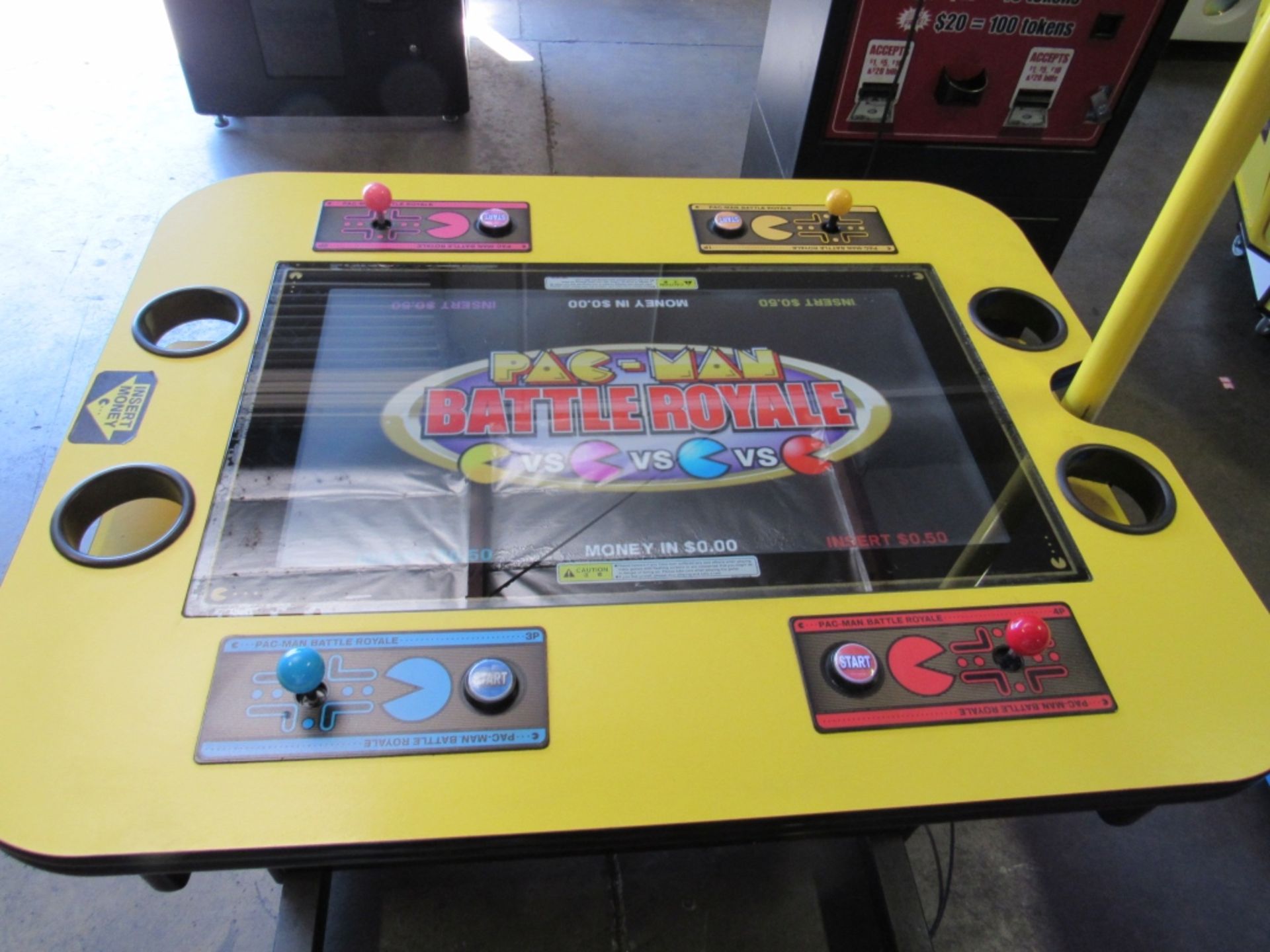 PACMAN BATTLE ROYALE 4 PLAYER TABLE ARCADE GAME - Image 3 of 11