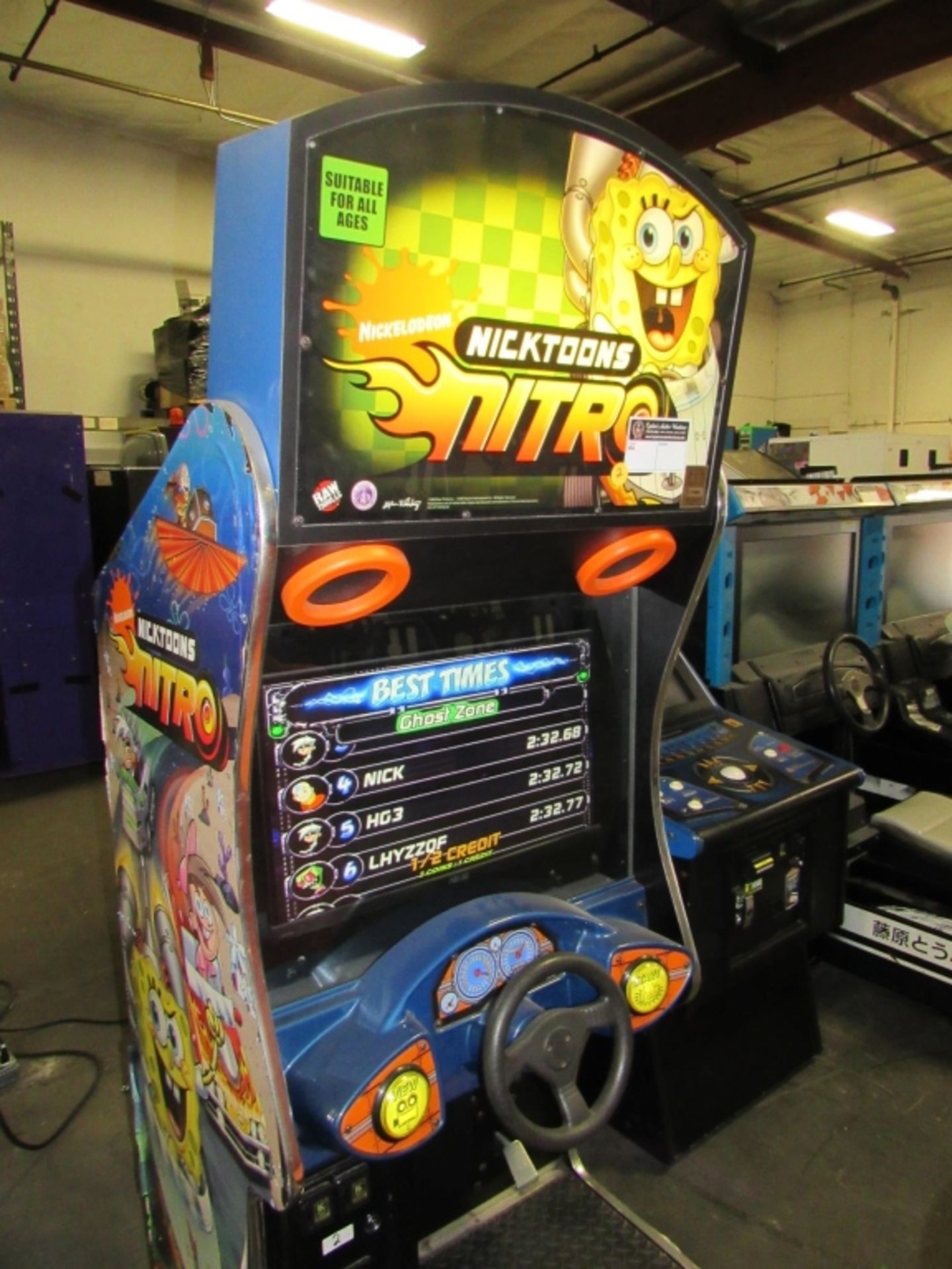 NICKTOONS NITRO LCD RACING ARCADE GAME #1 - Image 2 of 6