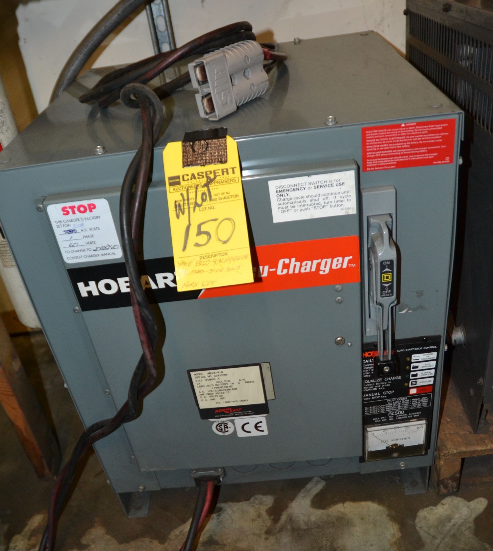 YALE ELECTRIC 4K LB. FORKLIFT W/ CHARGER - Image 3 of 3