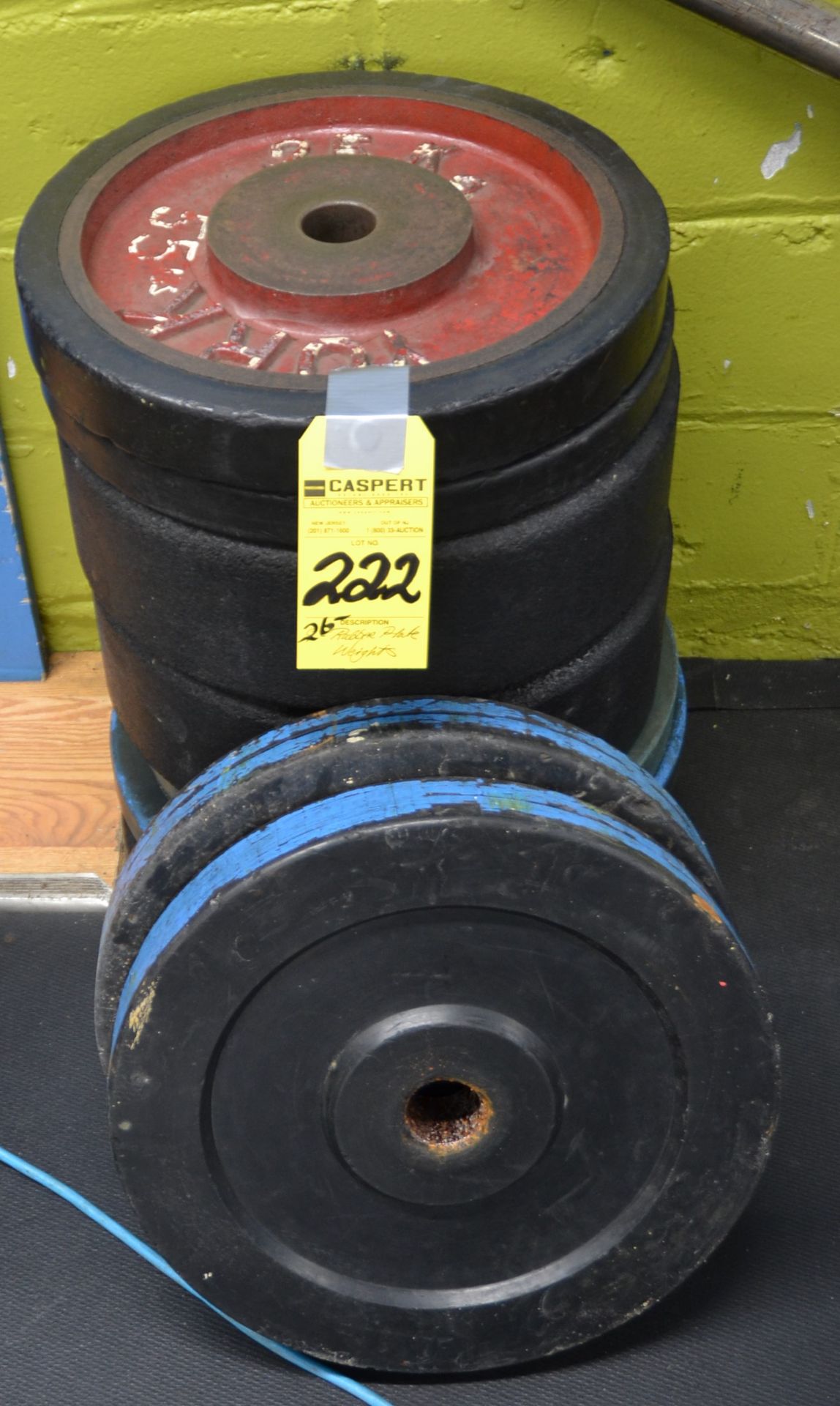 ASSORTED RUBBER PLATE WEIGHTS