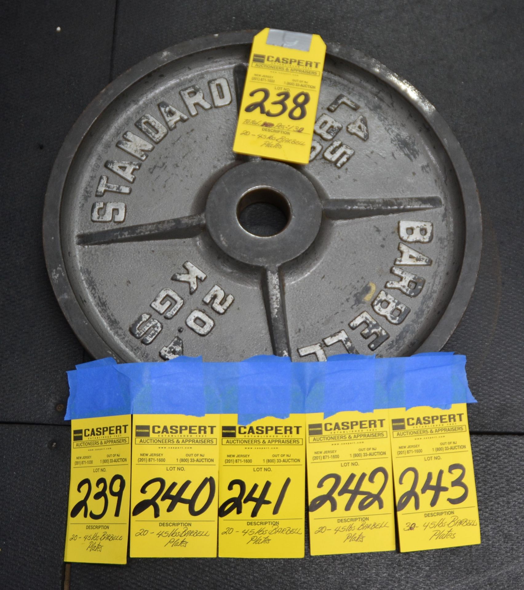 45 LBS BARBELL PLATES