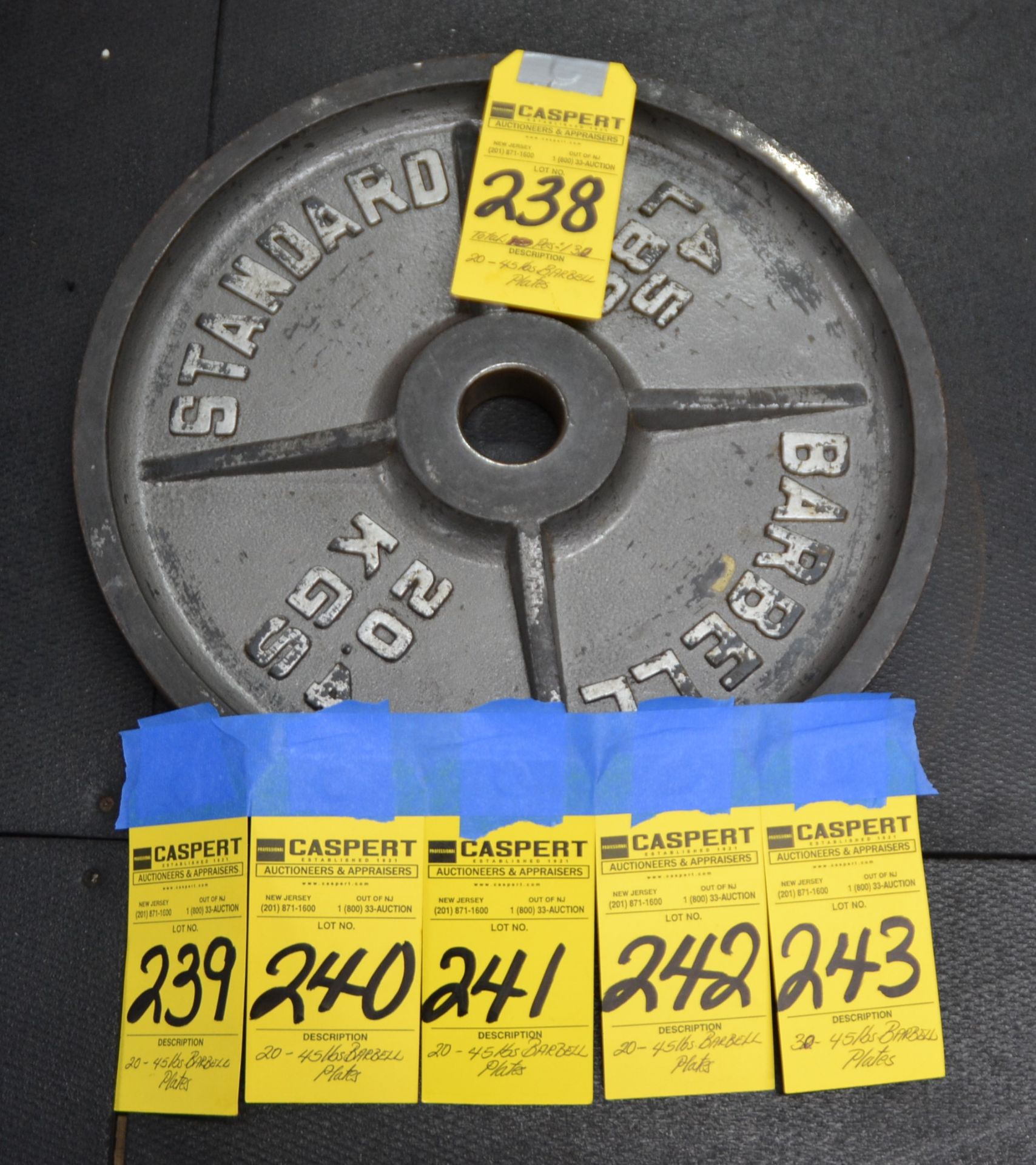 45 LBS BARBELL PLATES