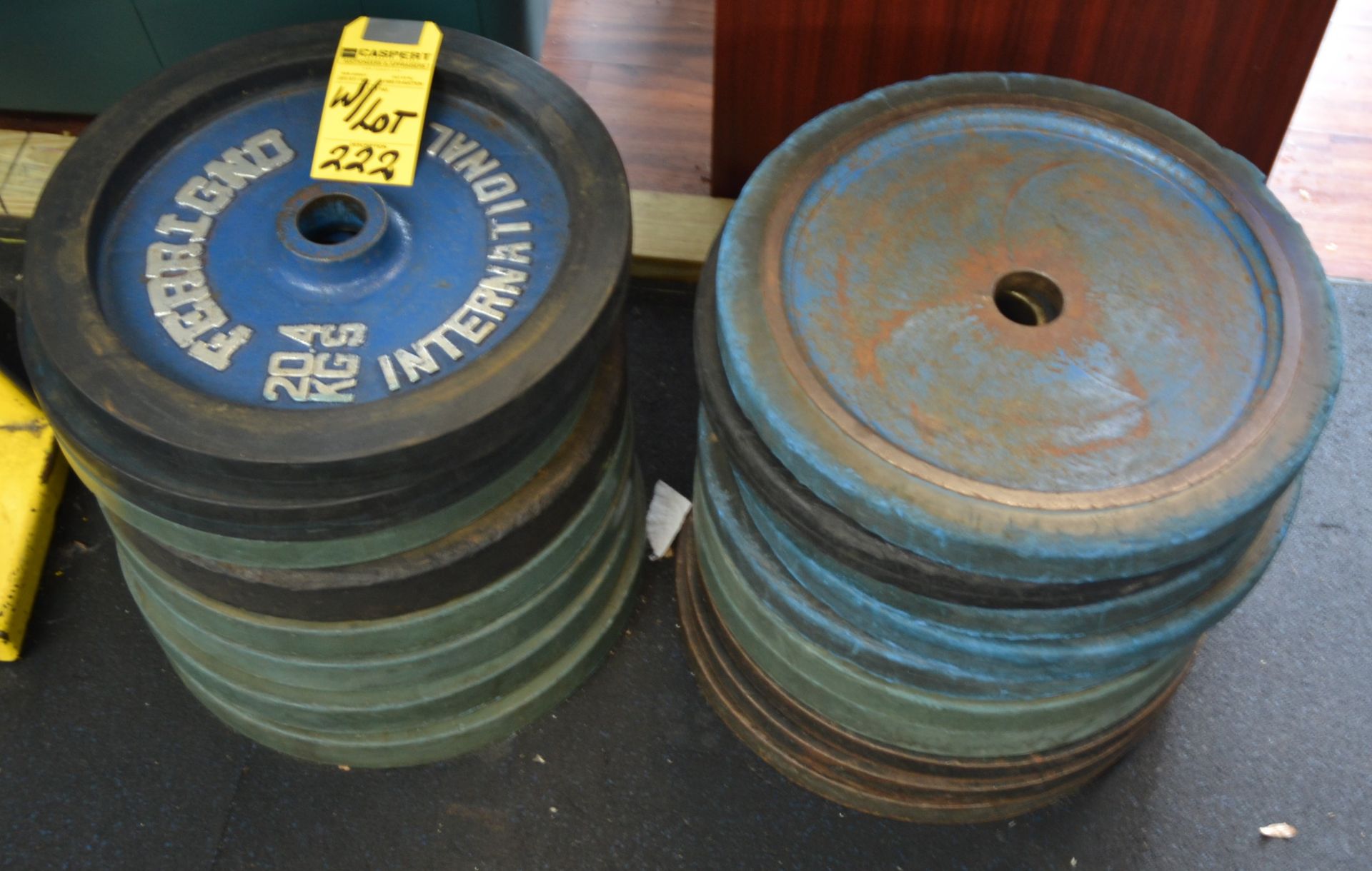 ASSORTED RUBBER PLATE WEIGHTS - Image 2 of 2