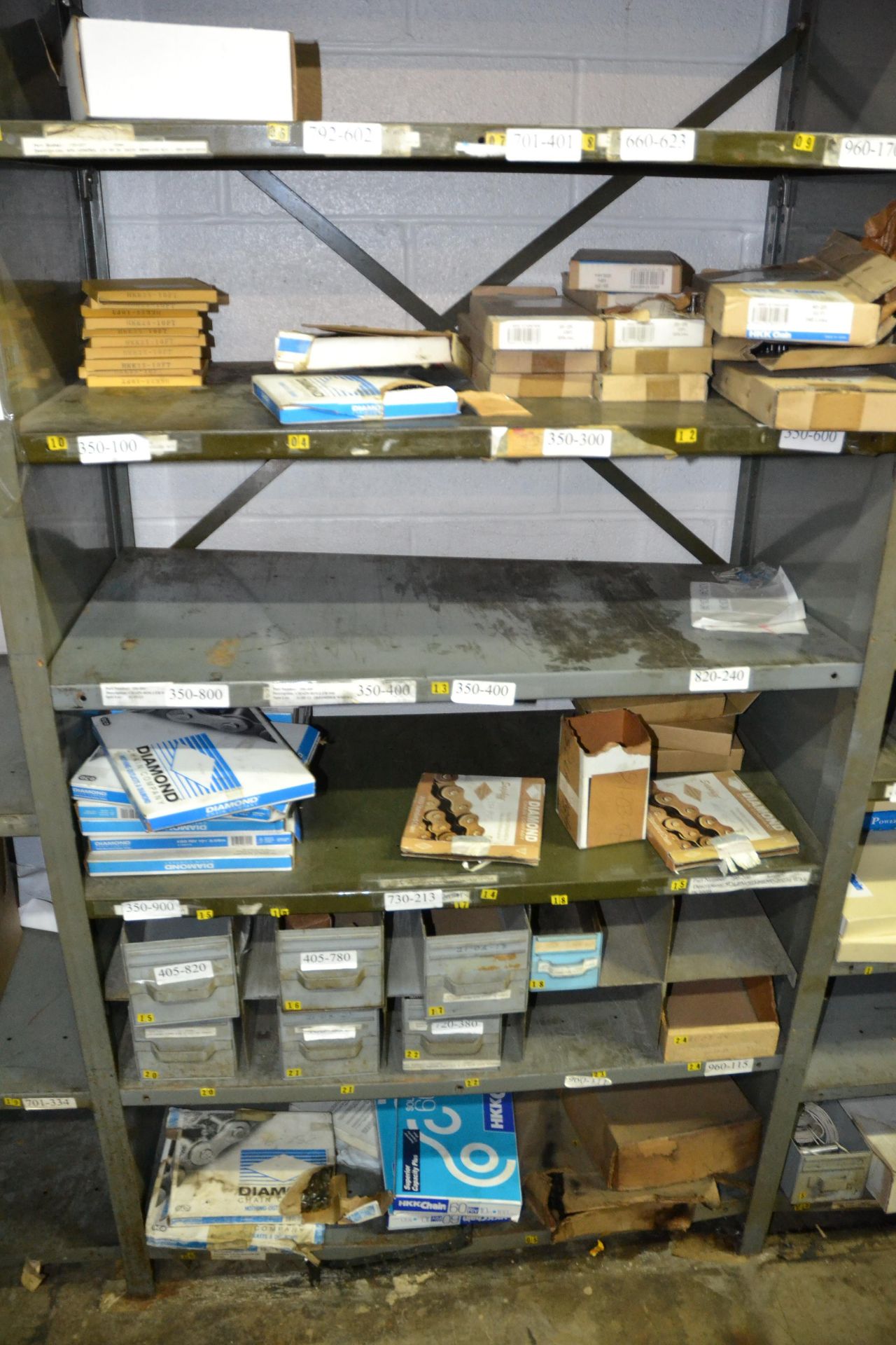 LOT - CONTENTS OF PARTS ON SHELVING
