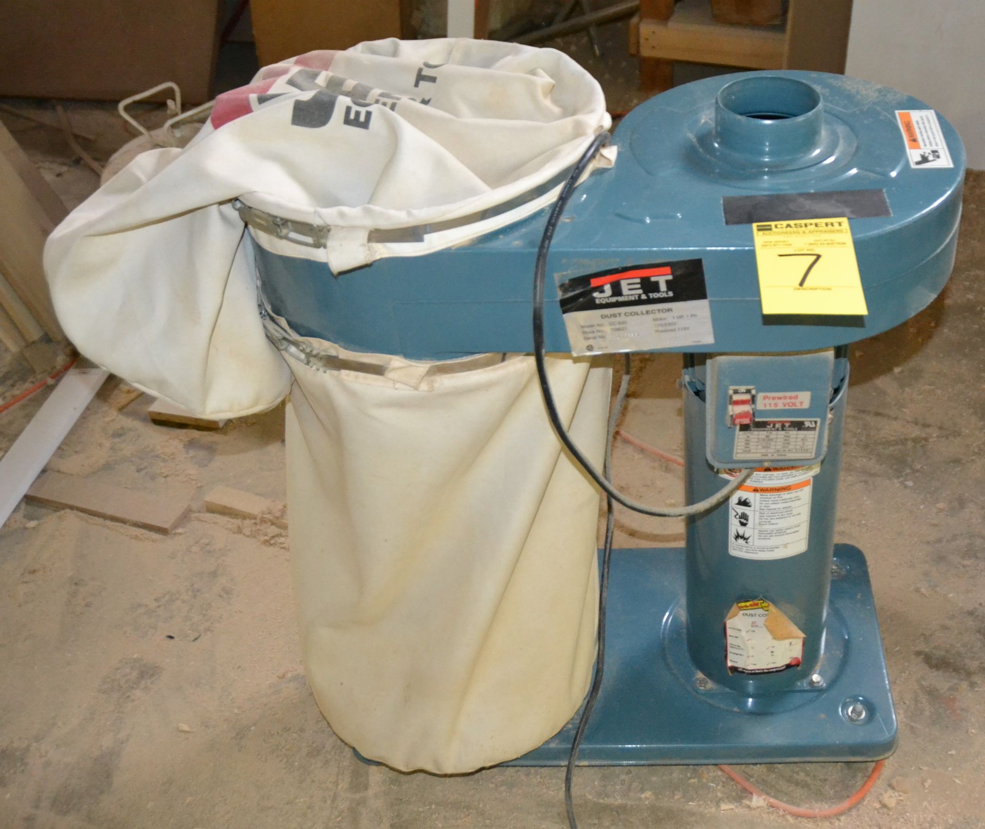 JET DUST COLLECTOR, MODEL DC-650