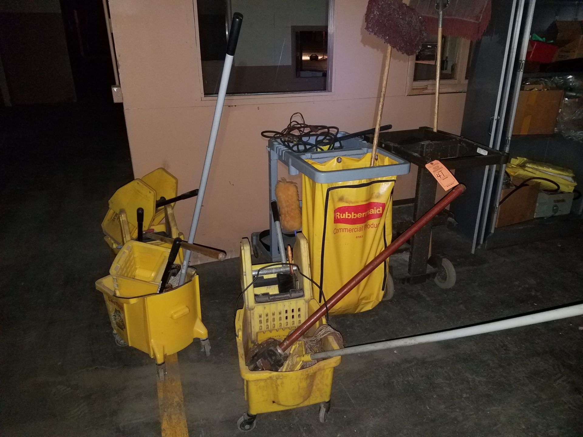 LOT OF MOP BUCKET & JANITOR CARTS(LOCATED AT: 709 WEST WALL STREET, MORRISON IL 61270)