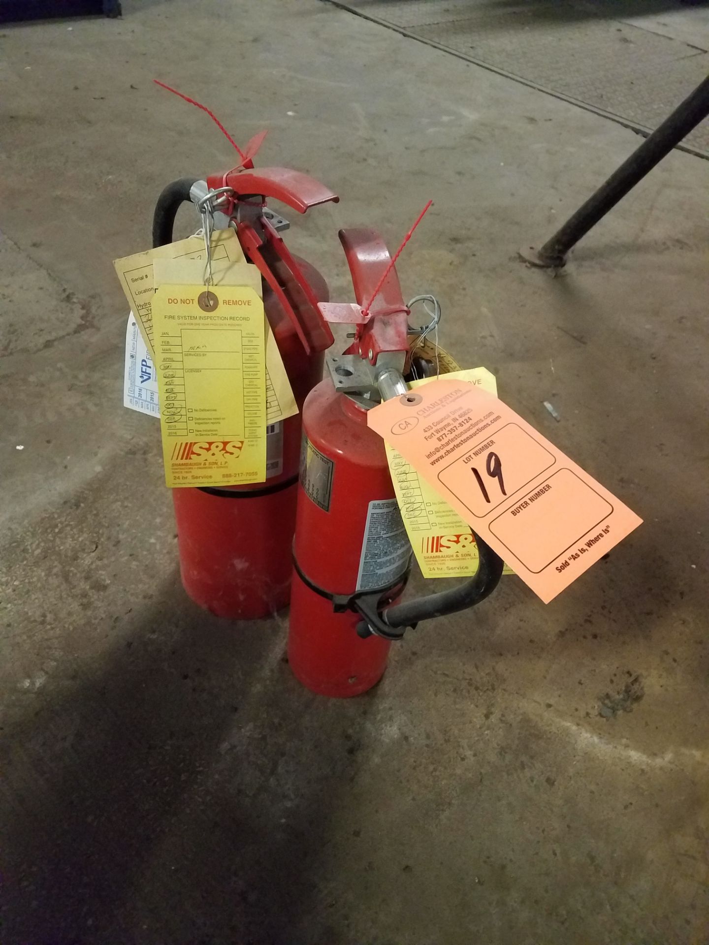 (2) FIRE EXTINGUISHERS(LOCATED AT 2000 TAYLOR STREET, FORT WAYNE IN 46802)